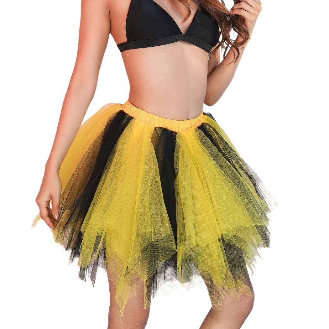 Layered Tulle Tutu Skirt for Women & Girls - Ballet Dance Skirt, Festival Costume, Photo Shoot & Party Wear - Soft Flowy Layered Skirt for Performances, Dress Up & Special Occasions