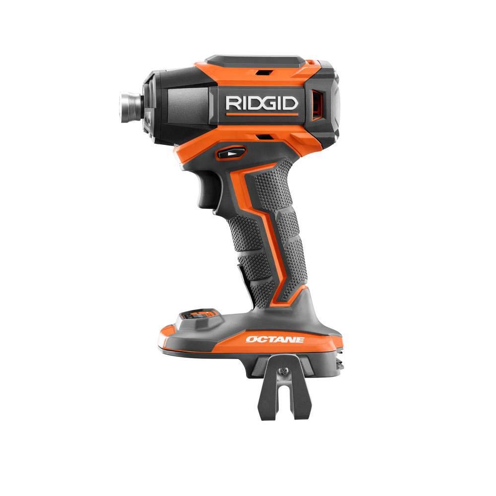 RIDGID 18V OCTANE Brushless Cordless Combo Kit with Hammer Drill, Impact Driver, 2 x 3.0Ah Batteries & Charger - Professional Power Tool Set for Construction, Woodworking & DIY Home Projects