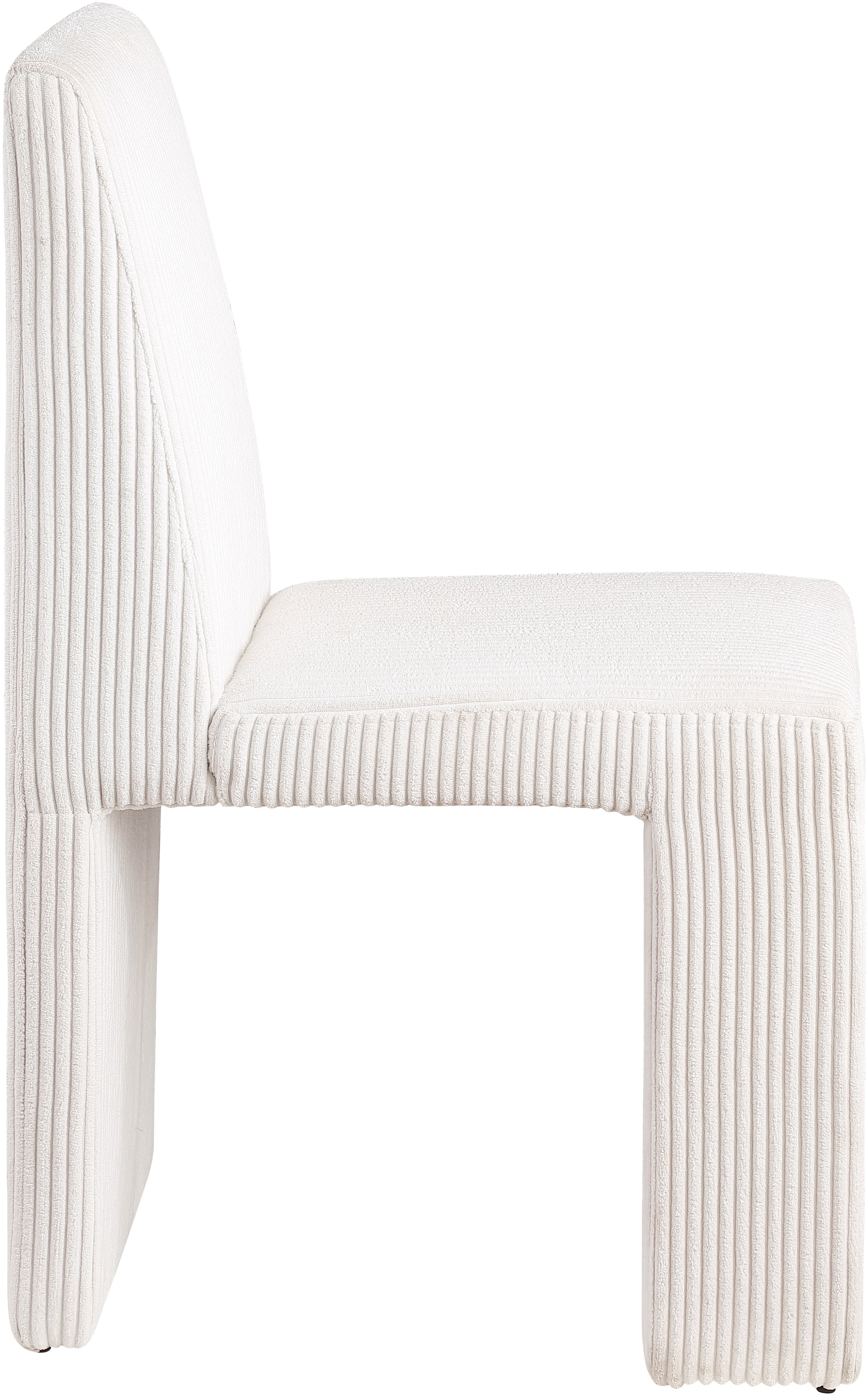 Premium Benson Microsuede Corduroy Fabric Dining Chair - Comfortable Modern Upholstered Seat for Kitchen, Dining Room & Office - Home & Commercial Use