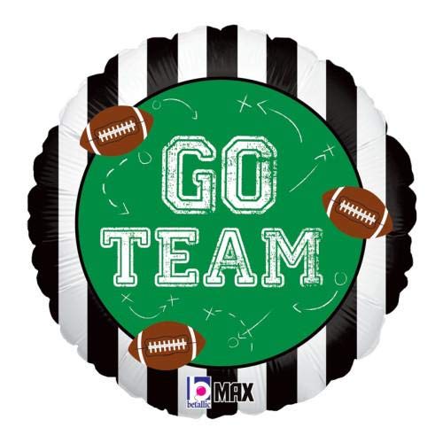 LOONBALLOON 18 Inch Football Shaped Balloons - Team Spirit Party Decorations for Football Games, Tailgates, and Sports Themed Events