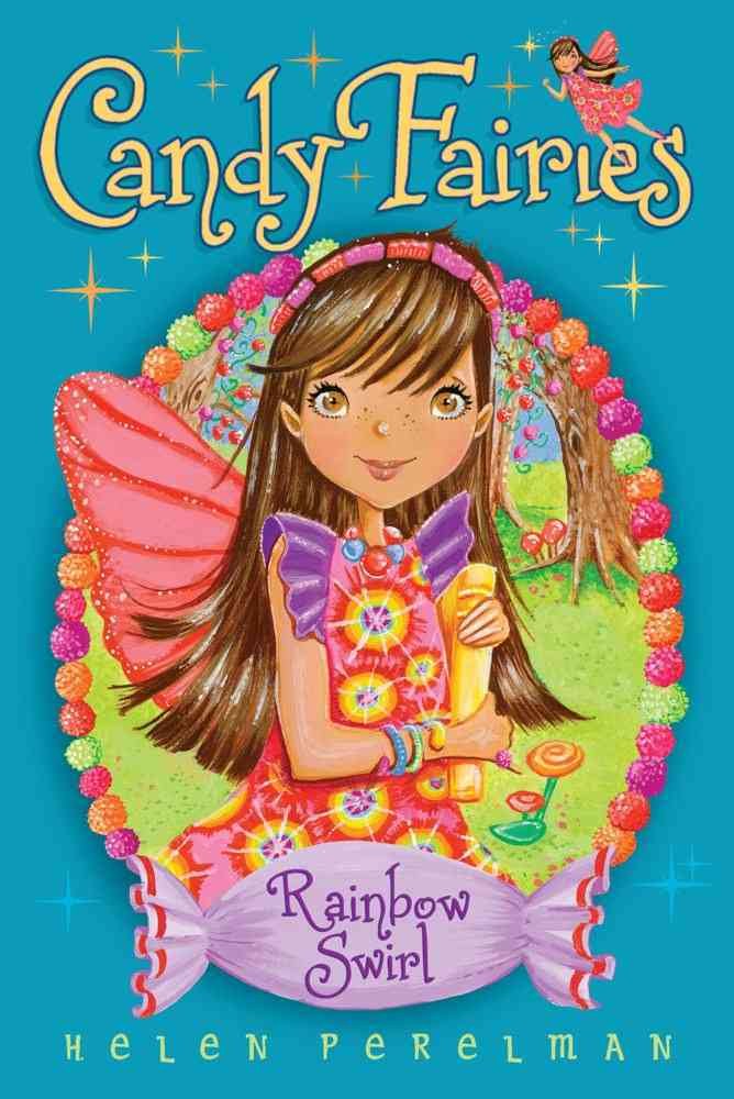 Rainbow Swirl Candy Fairies - 2 Pack Colorful Lollipops for Birthday Parties, Baby Showers & Fairy Themed Events