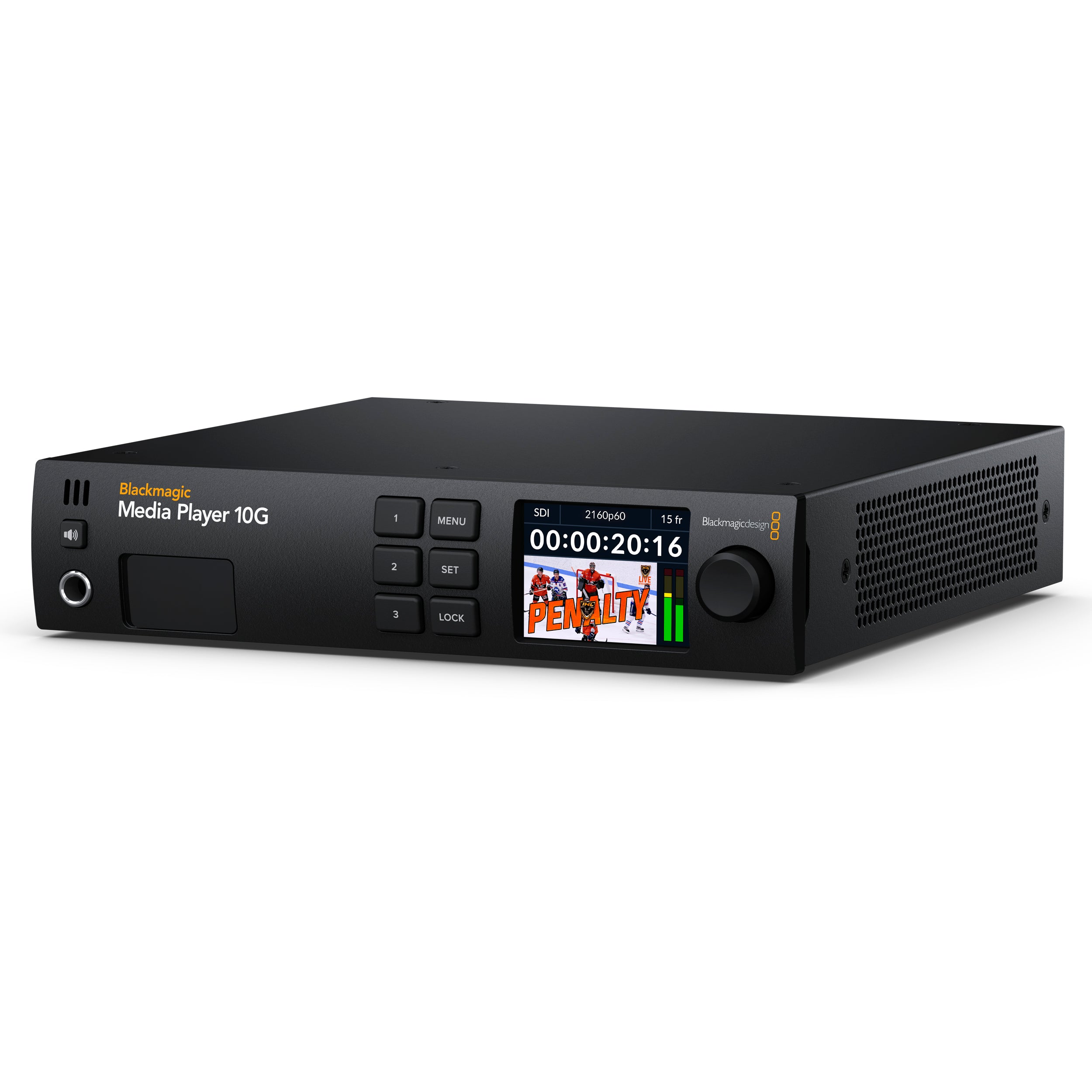 Blackmagic Design Media Player 10G - Professional 4K Video Playback Device for Live Events & Broadcast Studios | High-Speed 10G Ethernet Streaming | Perfect for Digital Signage, Sports Bars & Theater Presentations