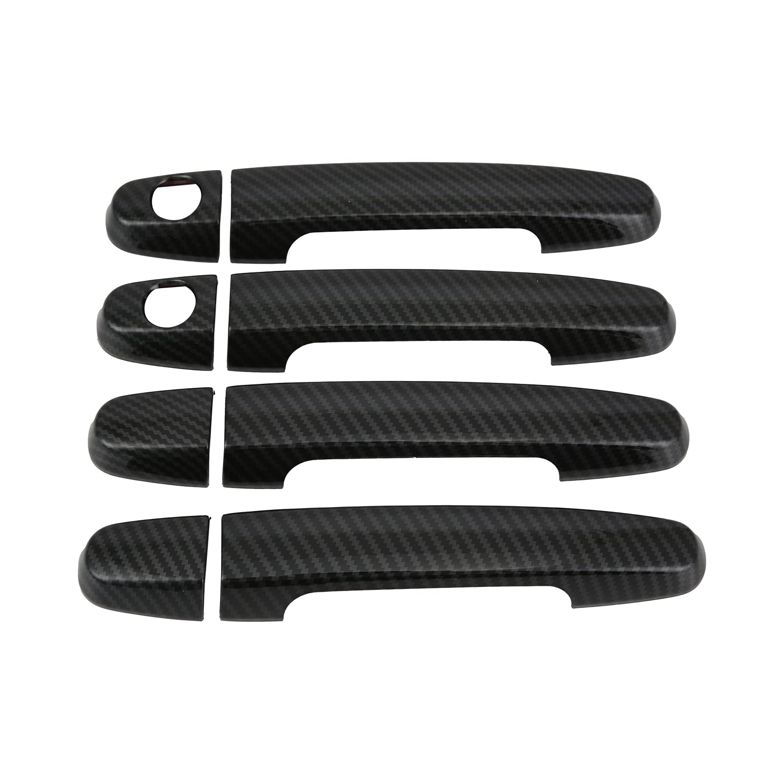 Carbon Fiber Door Handle Trim Cover - Exterior Car Accessories for Toyota Vios, Yaris, RAV4 | Stylish Protection & Custom Look for Daily Driving & Car Shows