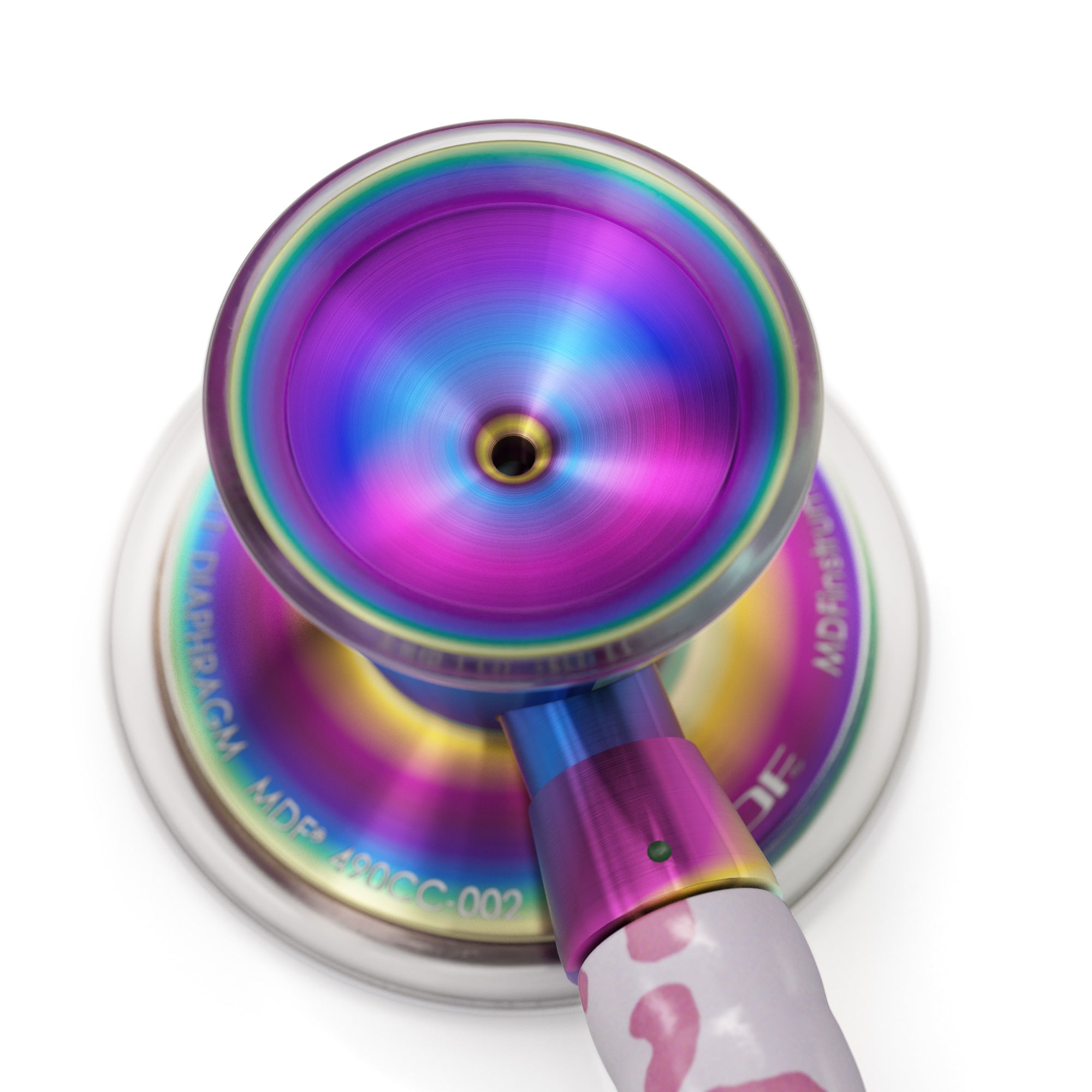 ProCardial® Titanium Cardiology Stethoscope - Rainbow Leopard & Kaleidoscope Design | Premium Medical Stethoscope for Doctors, Nurses & Healthcare Professionals | Ideal for Cardiology, Emergency Room & Clinical Use