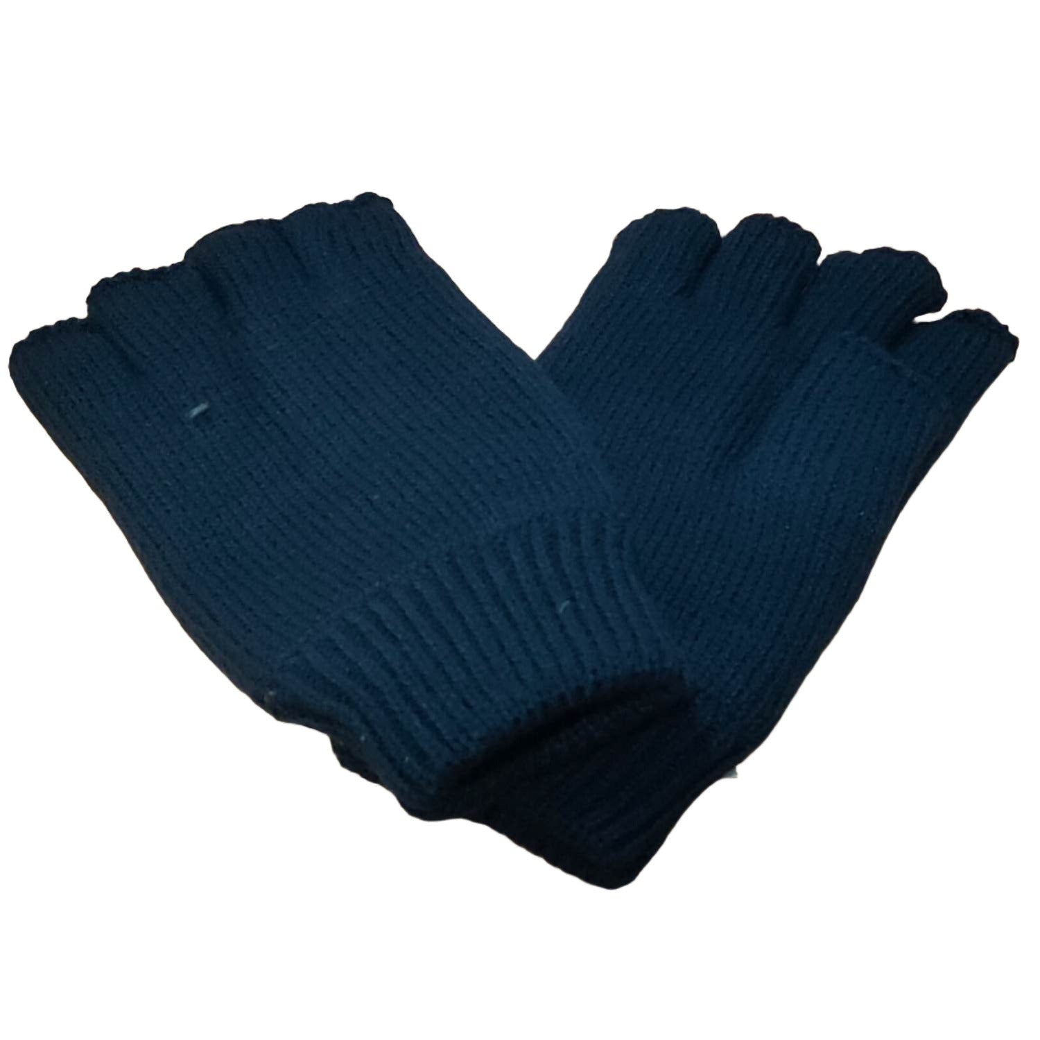 Avenel Fingerless Gloves with Thinsulate Lining - Navy Blue Winter Gloves for Outdoor Activities, Running, Cycling & Cold Weather Protection