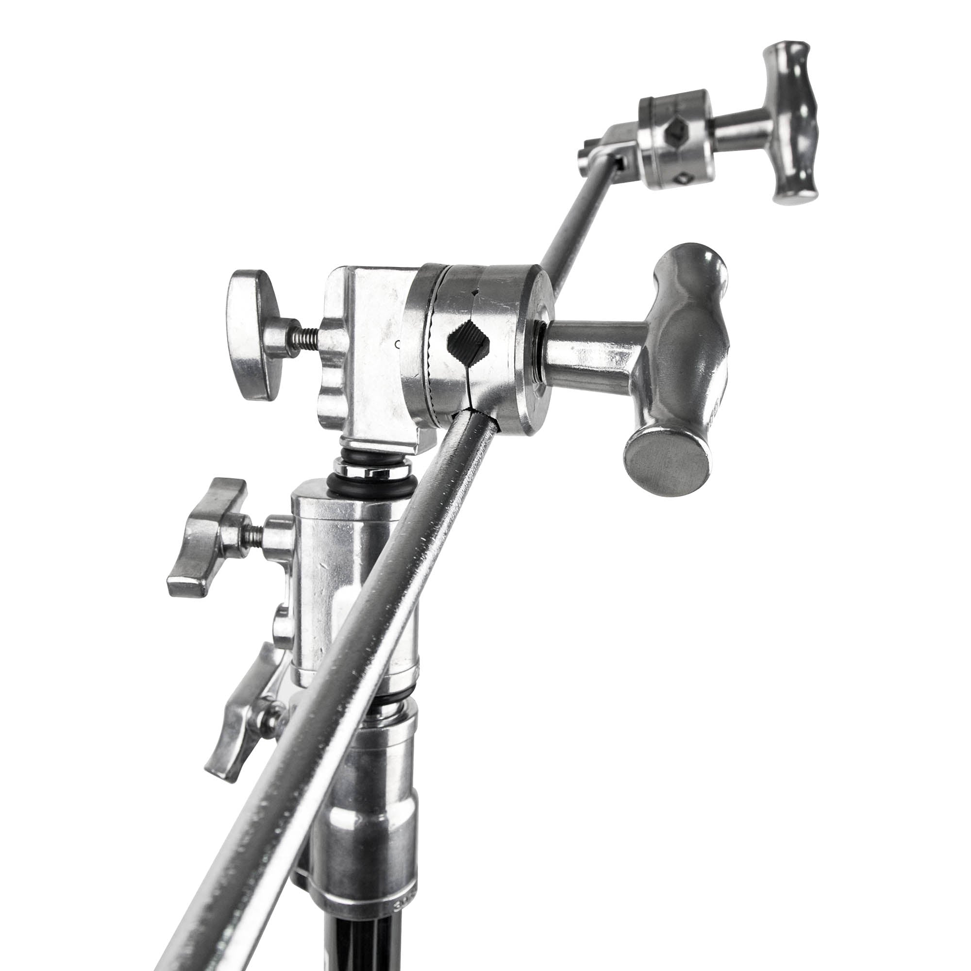 KCP 240 40-100cm Adjustable Silver Extension Grip Arm with Large Handle - Perfect for Photography, Videography & Studio Equipment Mounting