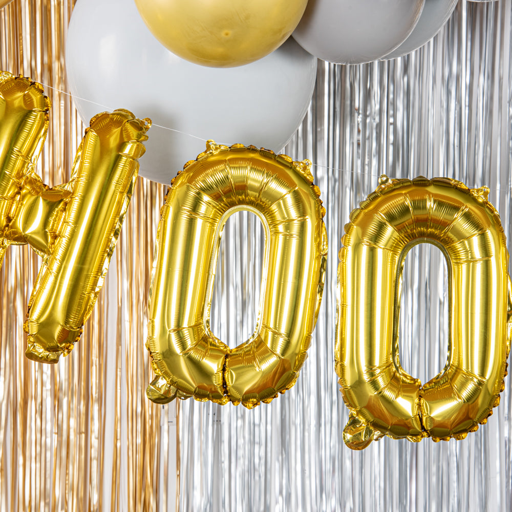 Balloonify Gold Mylar Letter O Balloon - 16 Inch Large Foil Alphabet Balloon for Birthday Party Decorations, Baby Showers & Wedding Celebrations - 1 Count Box