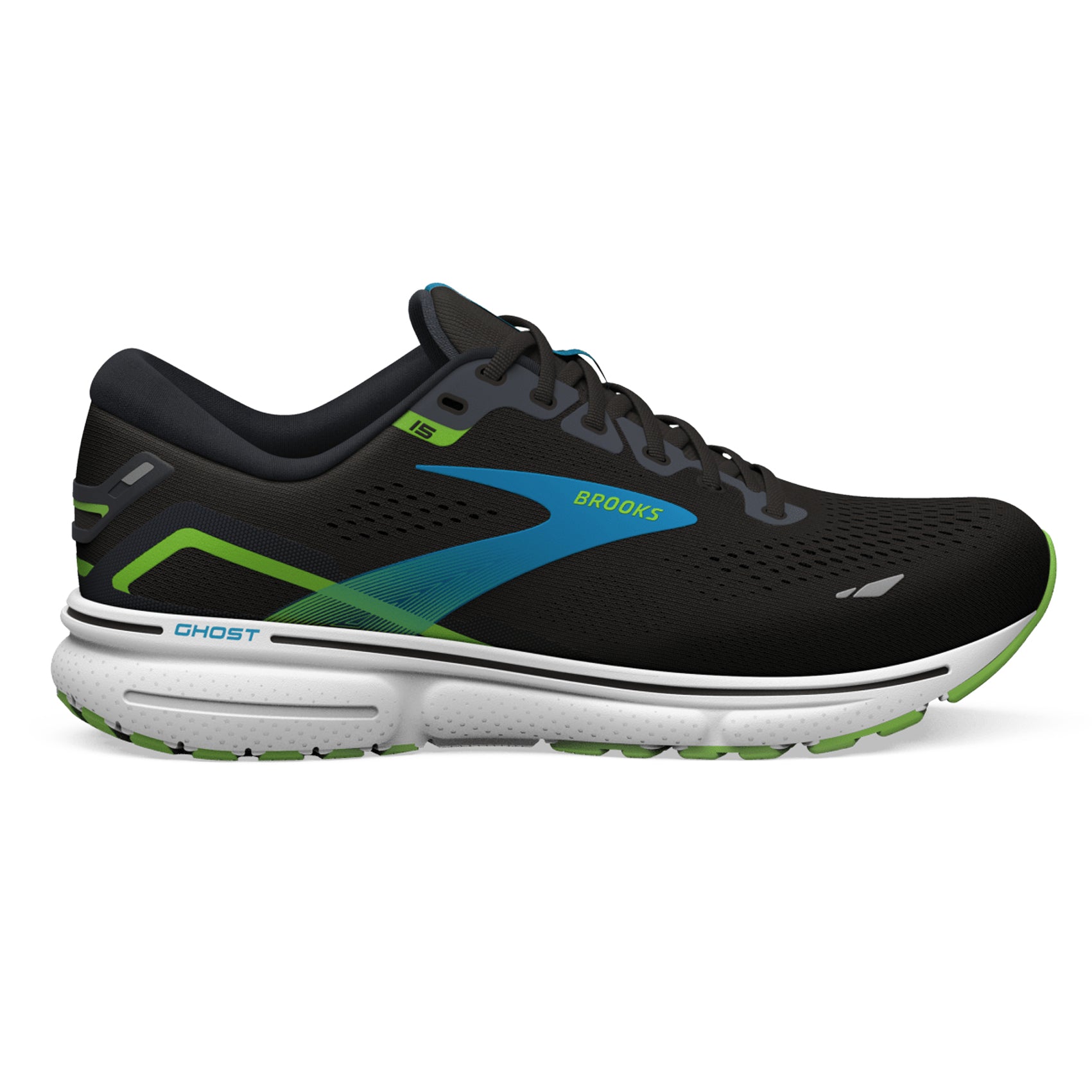 Men's Brooks Ghost 15 Running Shoes - Lightweight Cushioned Road Running Sneakers for Men | Perfect for Marathon Training, Jogging & Daily Workouts