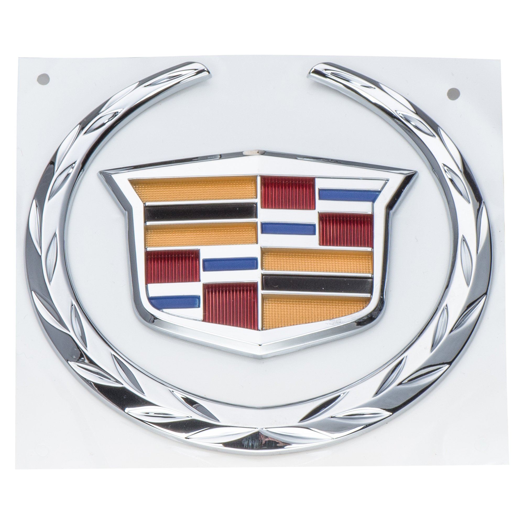 OEM NEW Rear Liftgate Wreath & Crest Emblem Badge for 2010-2016 Cadillac SRX (Part #23491048) - Perfect for Car Customization & Luxury Vehicle Upgrades