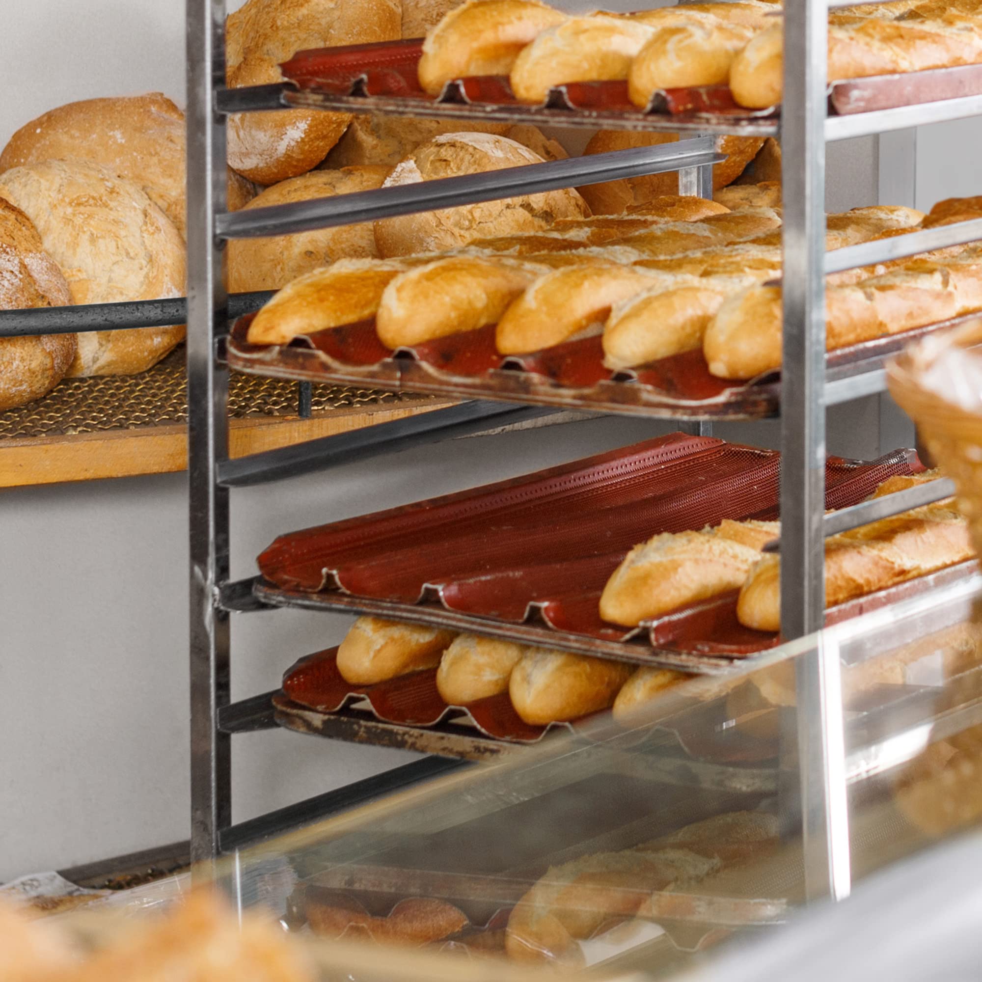 GRIDMANN Commercial Bun Pan Bakery Rack - Heavy Duty 10 Sheet Capacity for Restaurants, Bakeries & Cafes - Perfect for Bread, Pastry & Cookie Storage
