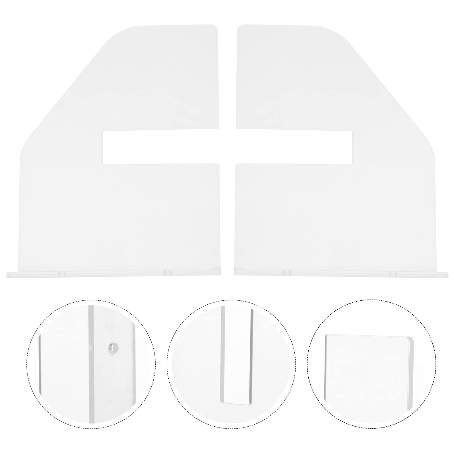 Clear Acrylic Wall Mount Skateboard Rack for Snowboard & Longboard Storage
