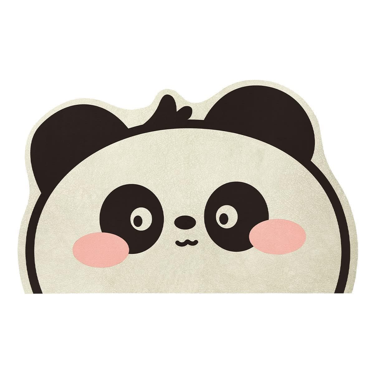 Super Absorbent Non-Slip Bath Rug - Ultra Soft Foam Panda Bathroom Mat for Bath & Kitchen (19.6
