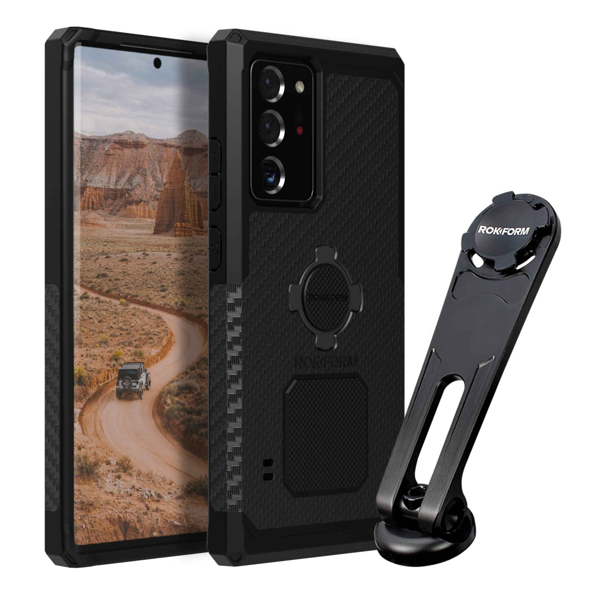 Rokform Rugged Case for Samsung Galaxy Note 20 Ultra with Pro Series Bike Phone Mount - Shockproof Protective Cover for Cycling, Motorcycle & Outdoor Adventures