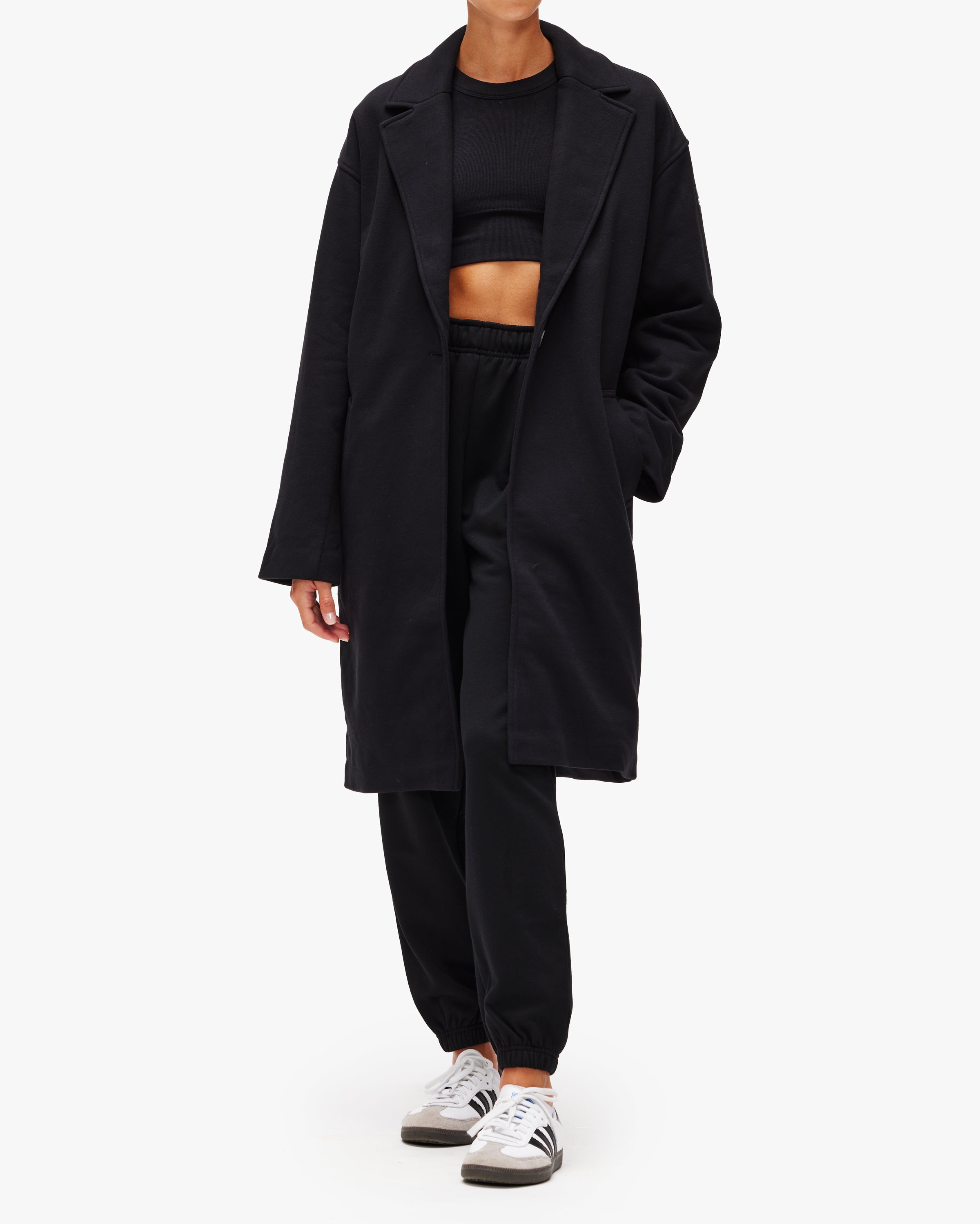 Alo Yoga VIP Blazer Trench Coat - Women's Lightweight Water-Resistant Long Jacket for Work, Travel & Everyday Wear