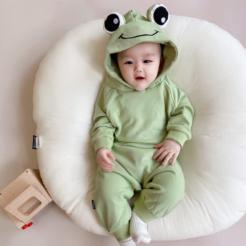 Handmade 3D Frog Halloween Costume for Newborn Baby Boys - Cute Photo Props & Outfit Set - Perfect for Halloween Parties, Photoshoots, and Baby Gifts