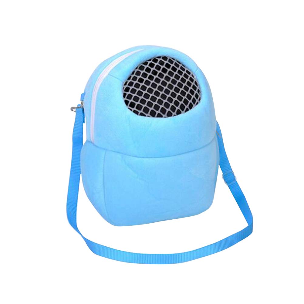 POPETPOP Small Animal Carrier Bag - Portable & Breathable Travel Carrier for Hamsters, Guinea Pigs, Rats, Hedgehogs, Squirrels, Chinchillas - Perfect for Vet Visits, Outdoor Adventures & Pet Travel (Size S)