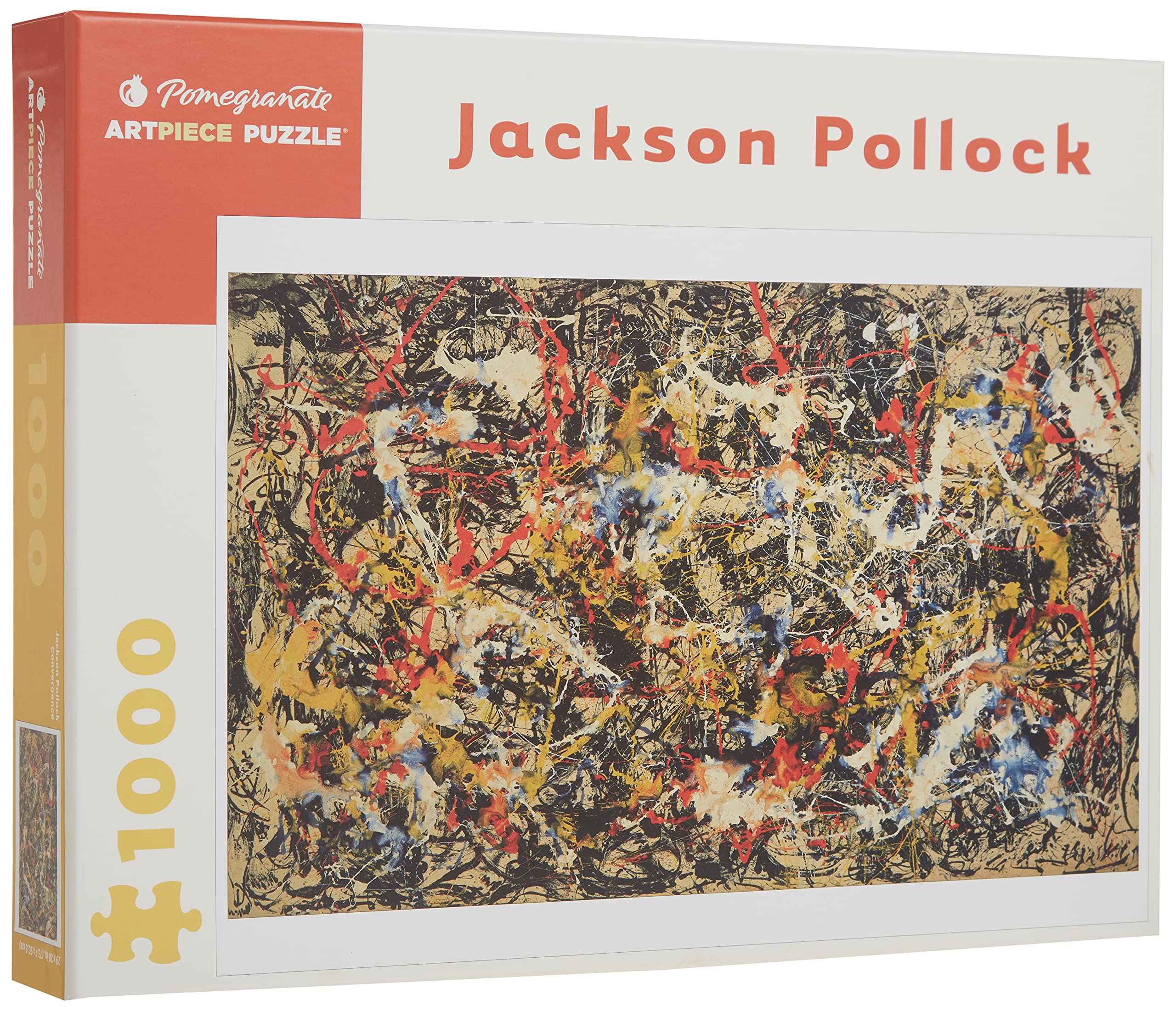 Jackson Pollock - Convergence: 1000 Piece Jigsaw Puzzle | Pomegranate Artpiece Collection | Perfect for Art Lovers & Puzzle Enthusiasts - Home Decor, Gift Idea & Relaxing Activity