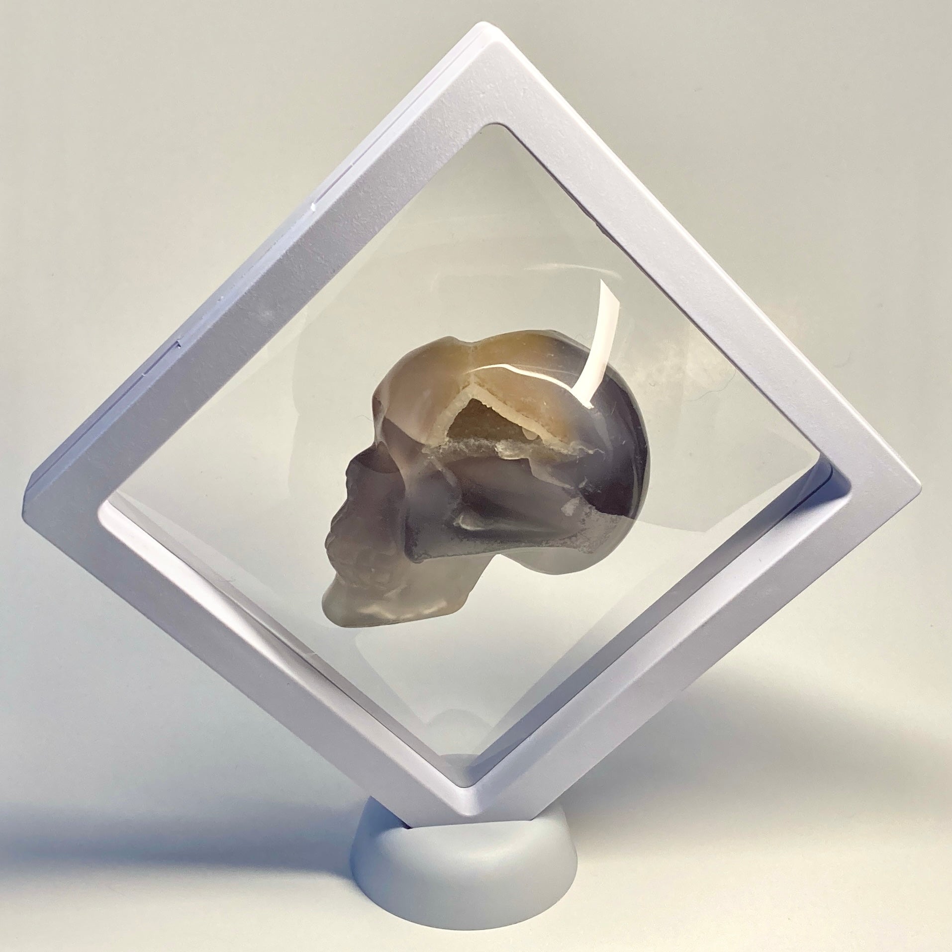 5.5 x 5.5 Inch Floating Display Case - Premium Acrylic Shadow Box for Collectibles, Coins & Memorabilia - Perfect for Wall Mounting & Home Decor Showcase