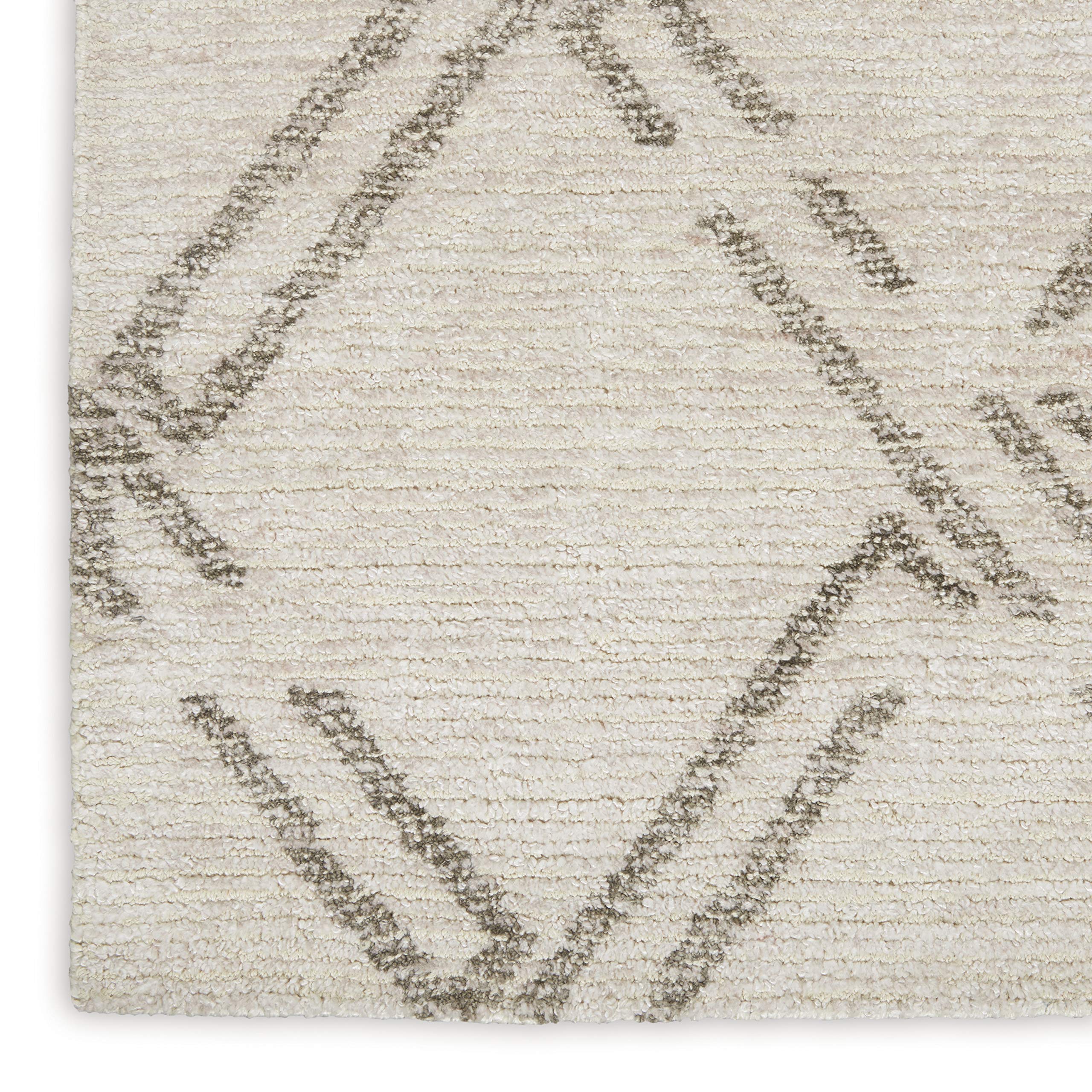 Nourison Venosa Modern Ivory/Grey 2'3