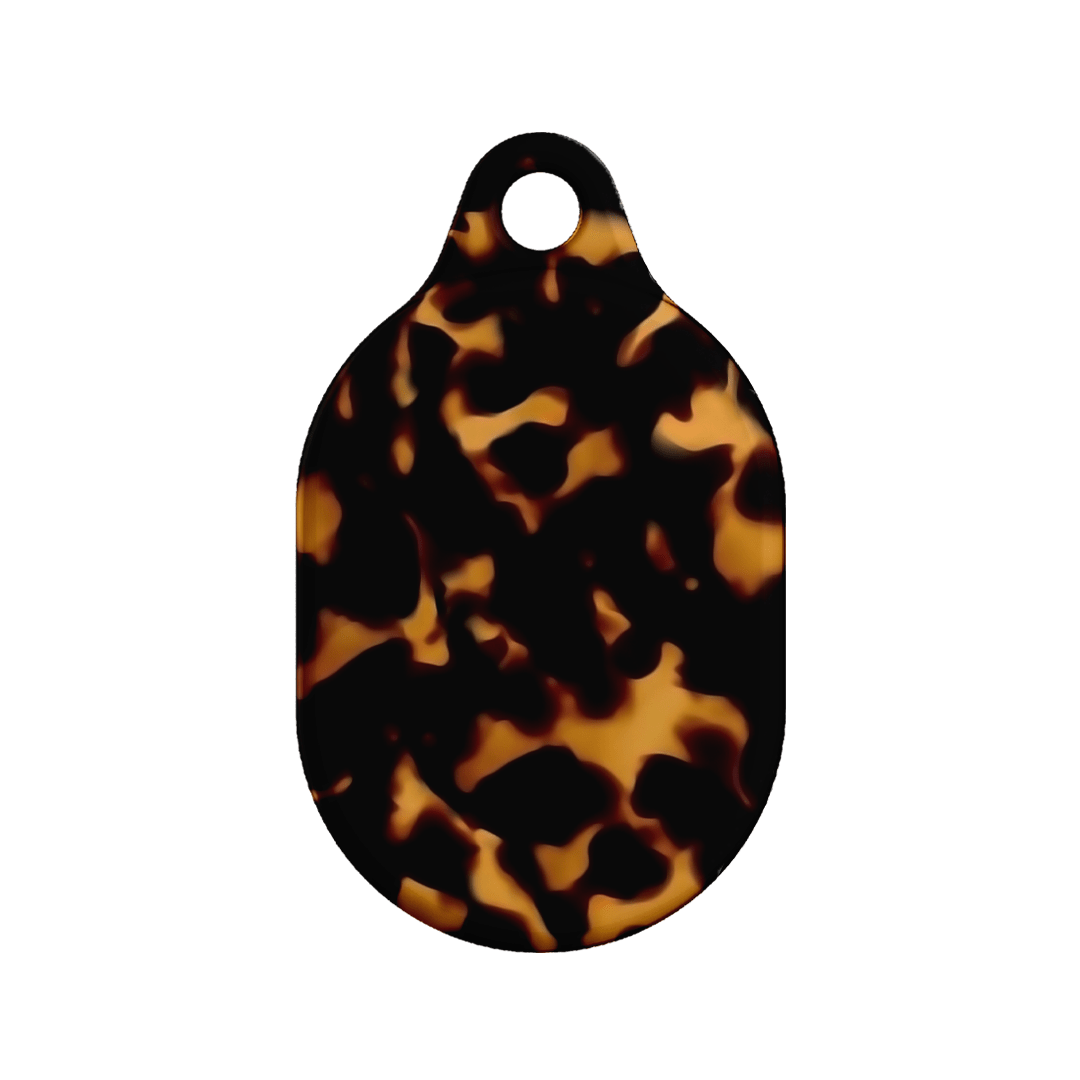 Classic Tortoise Shell AirTag Case - Stylish & Durable Protective Cover for Apple AirTag - Perfect for Keys, Wallets & Luggage Tracking