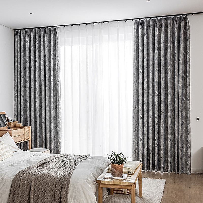 Frida Rustic Jacquard Blackout Thermal Curtains - Custom Size, Energy Efficient & Noise Reducing - Perfect for Bedrooms, Living Rooms & Home Theater