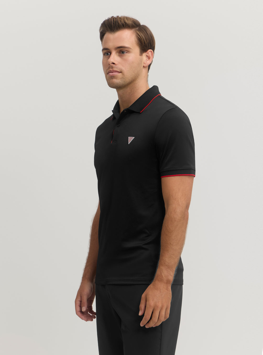 Premium Black Stretch Polo T-Shirt for Men - Comfortable & Breathable Cotton Blend - Perfect for Golf, Casual Wear & Business Casual Outfits