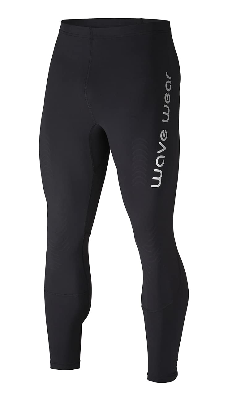 Wavewear L20 Men's Compression Tights with Kinesiology Tape Support - Performance Workout & Recovery Leggings for Running, Gym & Sports