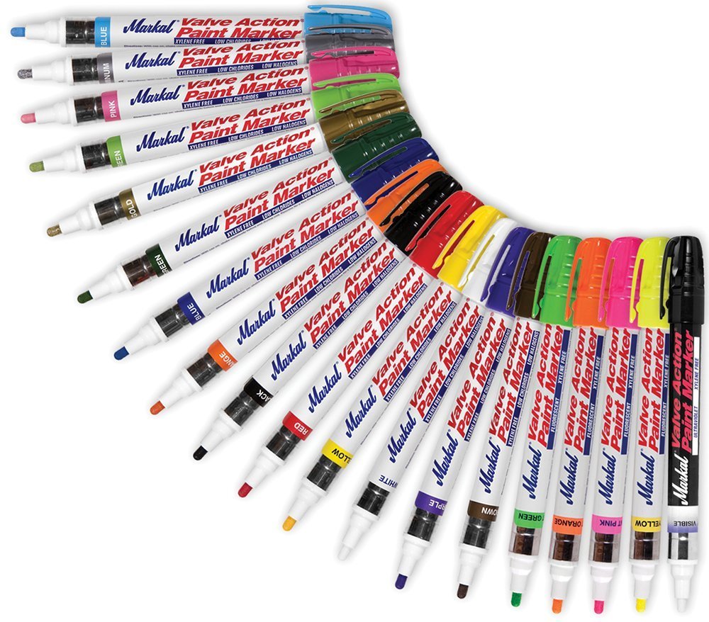 Valve Action Paint Markers - Premium Black Paint Markers for Artists & DIY Projects | Ideal for Canvas, Wood, Metal & Graffiti Art