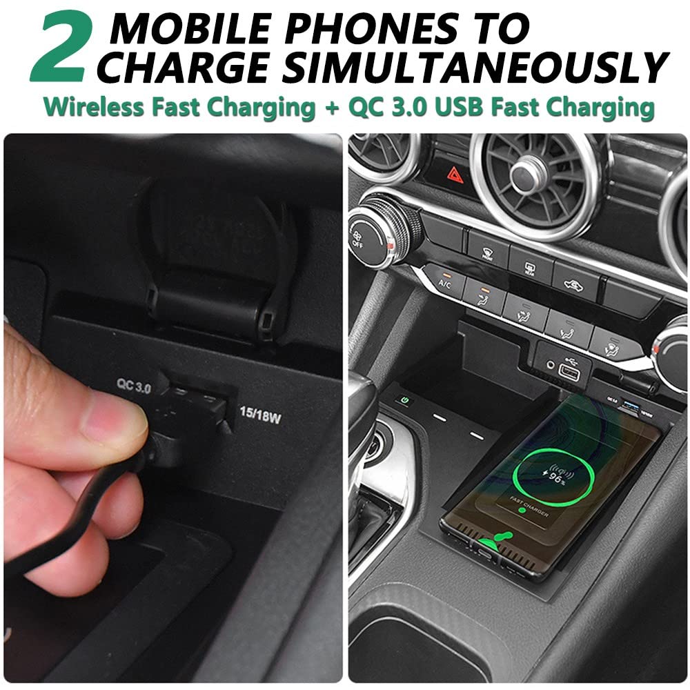 15W Qi Fast Wireless Car Charger for Nissan Altima 2019-2022 - Compatible with L34 Style/S/SR/SV/SL/Platinum/VC-Turbo Models - Perfect for Hands-Free Charging While Driving