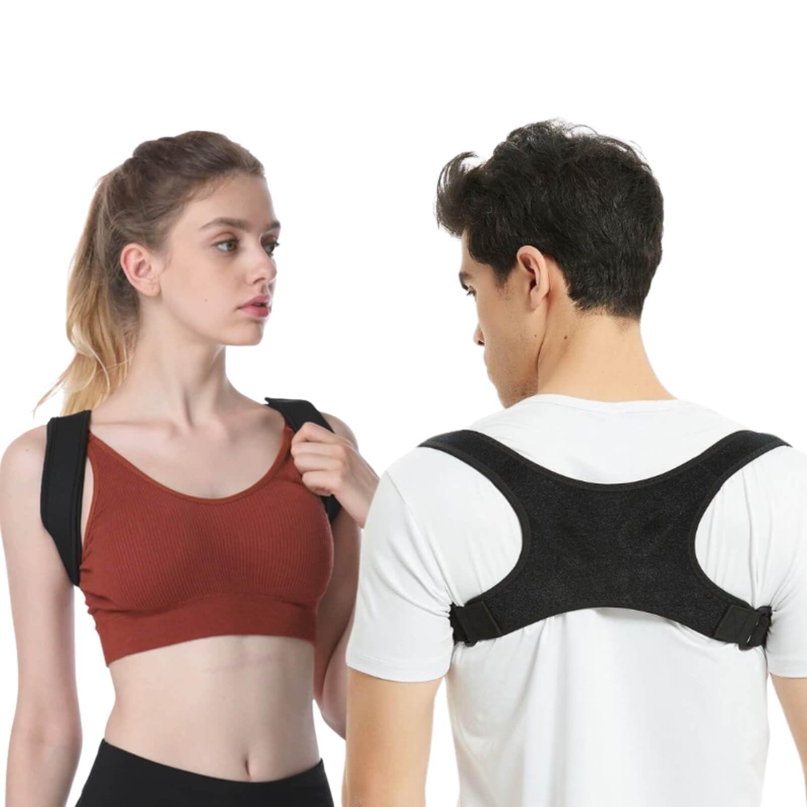 Adjustable Posture Corrector for Women & Men - Breathable Back Support Brace for Neck & Back Pain Relief - Perfect for Office Work, Gaming & Daily Comfort