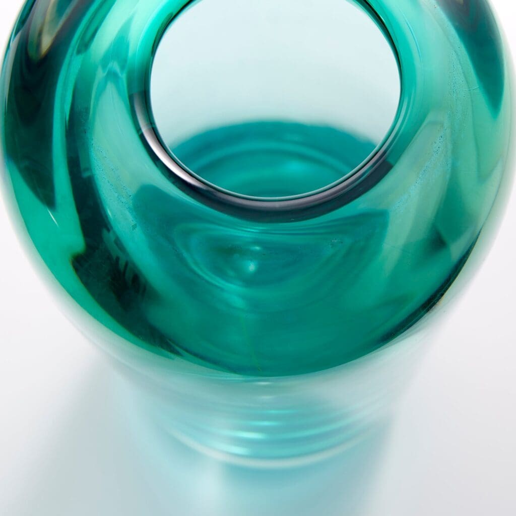 Cyan Design 10304 Ophelia Vase - Large Blue Ceramic Vase for Home Decor, Wedding Centerpiece & Floral Arrangements