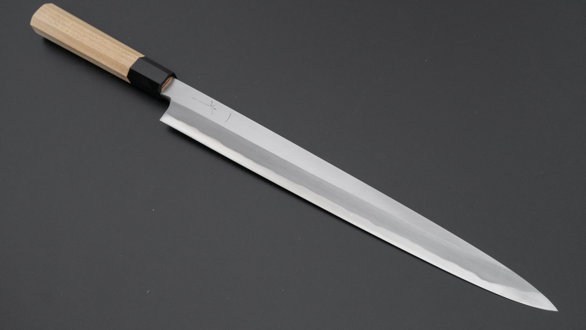 Hitohira Togashi Blue #2 Yanagiba 330mm Japanese Sushi Knife - High Carbon Steel Blade with Ho Wood Handle & Saya Scabbard - Perfect for Sushi Chefs & Japanese Cuisine Preparation