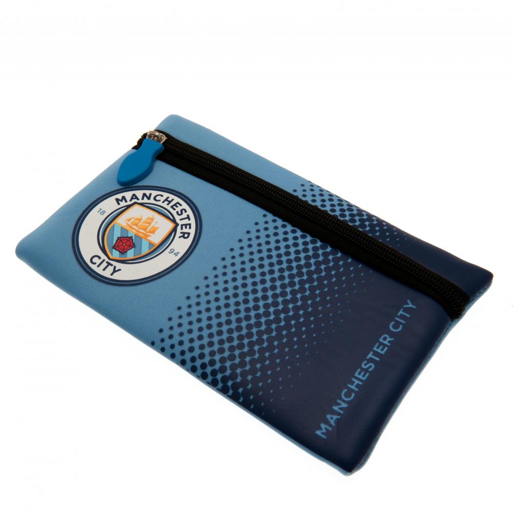 Manchester City FC Fade Design Pencil Case - School, Office & Travel Organizer for Fans & Students