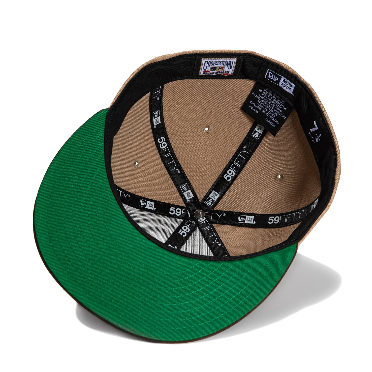 New Era 59Fifty Los Angeles Dodgers Bicentennial Patch Hat - Khaki & Brown Baseball Cap for Men & Women - Perfect for Baseball Games, Streetwear Fashion & Sports Fans