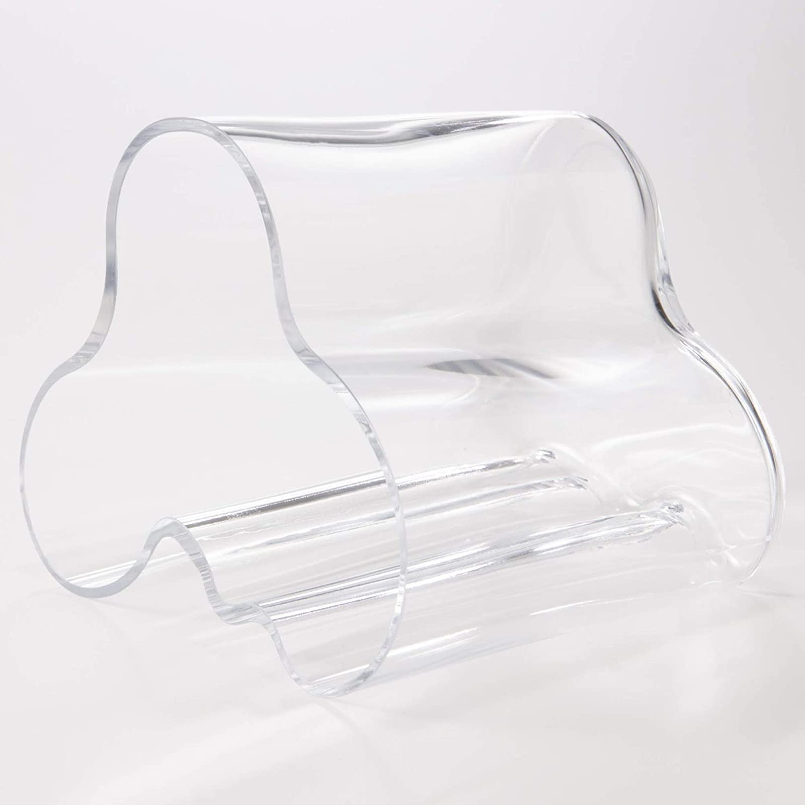 Iittala Alvar Aalto 95mm Clear Glass Vase - Modern Scandinavian Home Decor for Flowers & Centerpieces