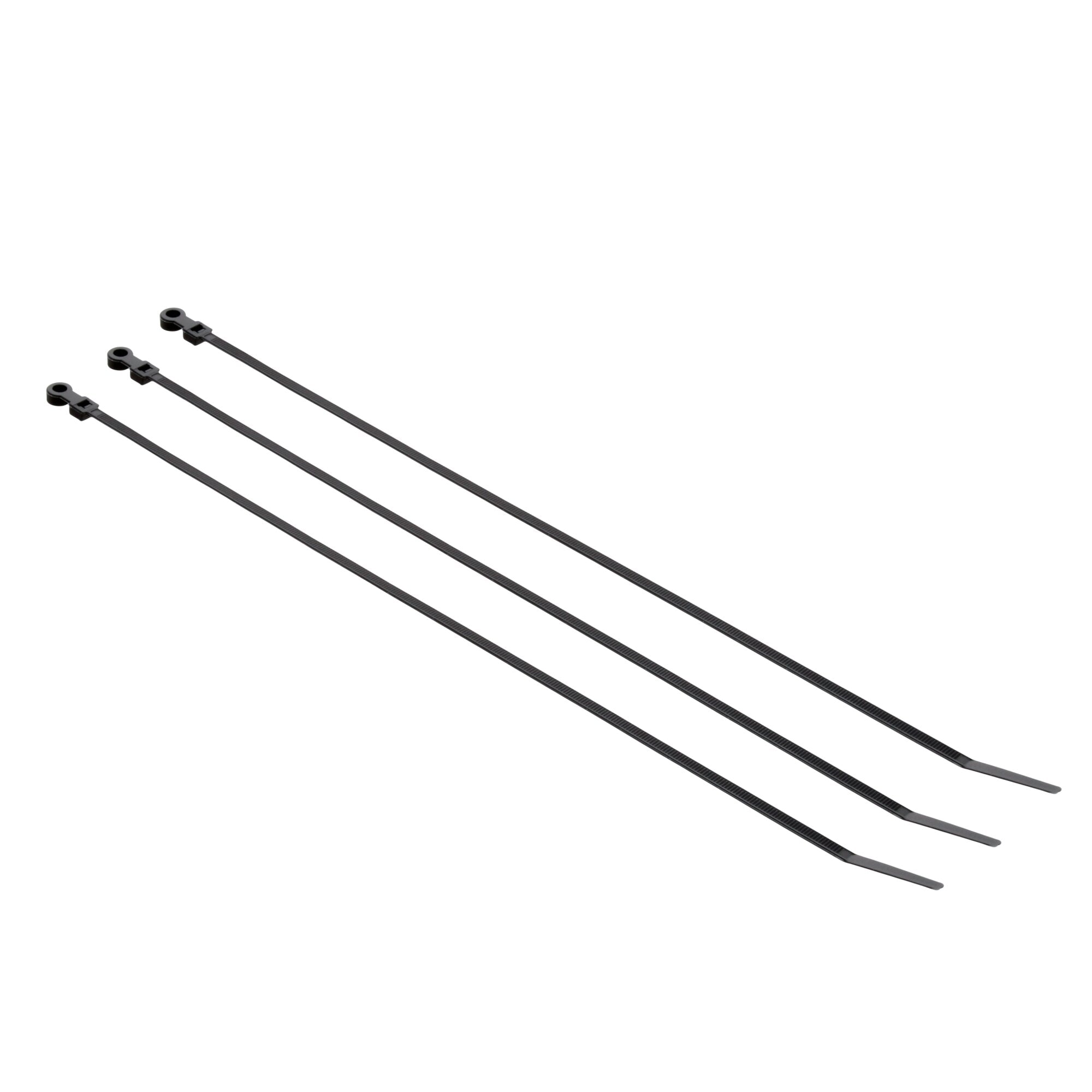 3M Cable Ties 15-Inch Black (50-Pack) - Heavy Duty Nylon Zip Ties for Organizing Wires, Cables, and Home/Office Use