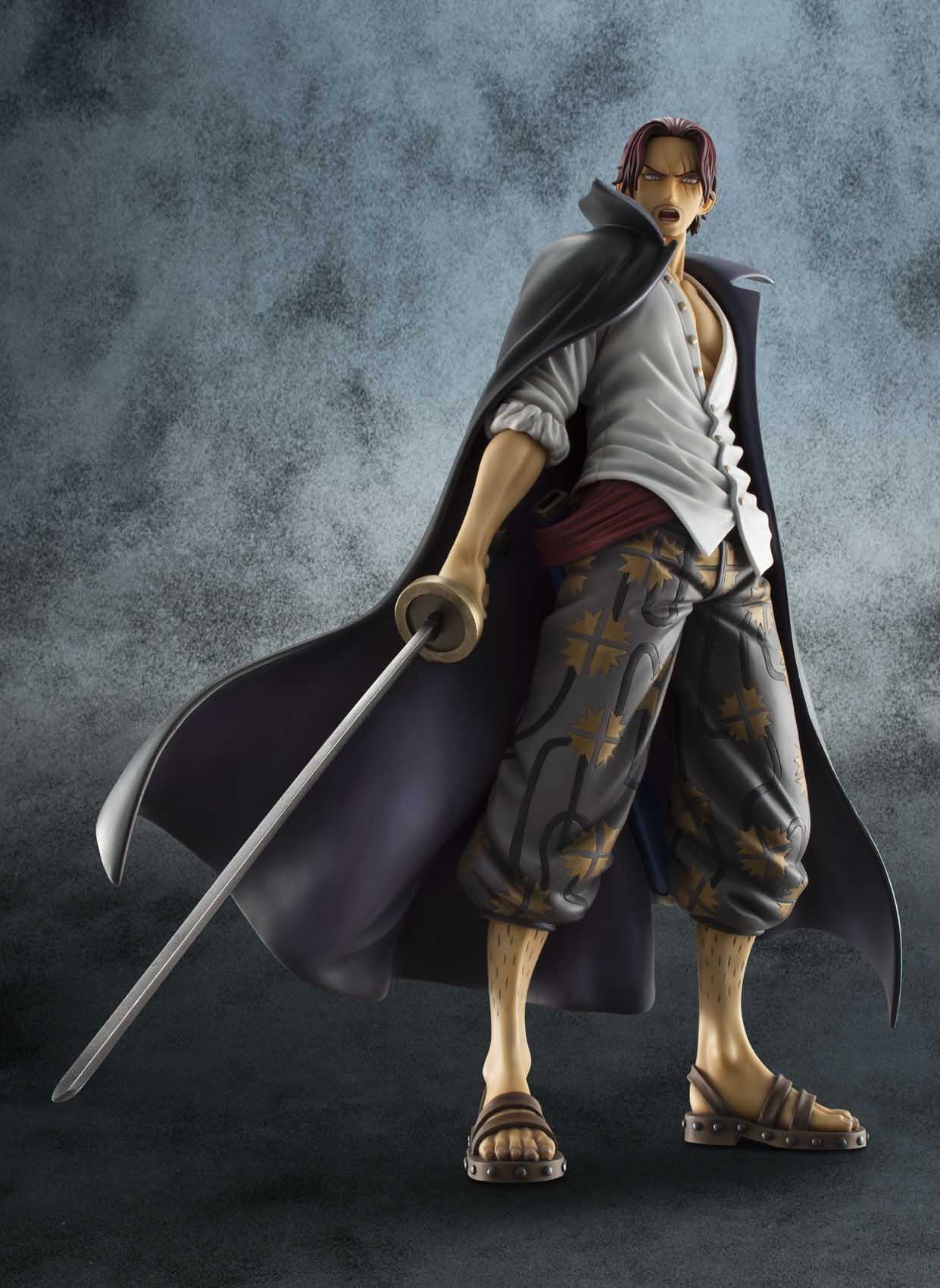 Megahouse One Piece Portrait of Pirates Neo-DX Shanks EX Model PVC Action Figure - Anime Collectible for Display & Gifts