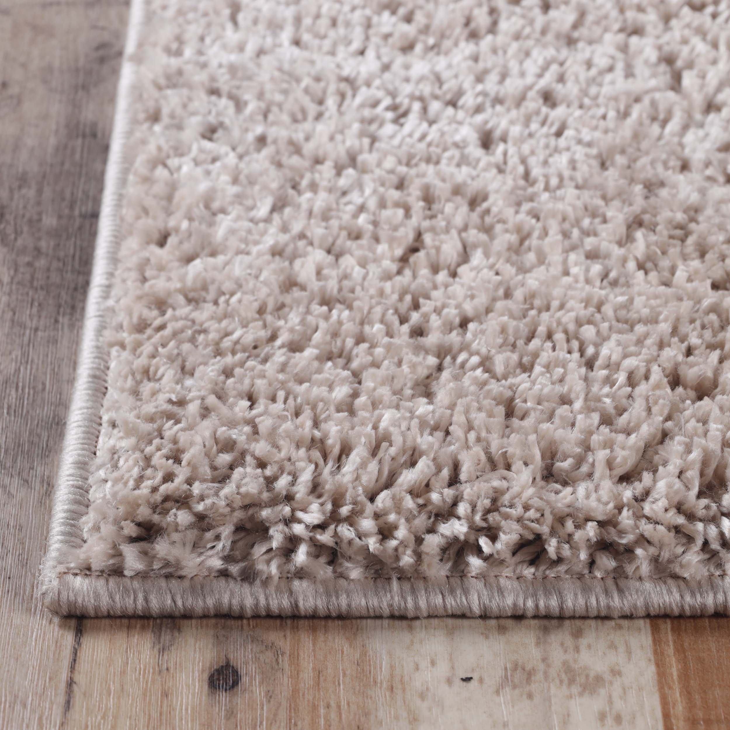 Berlin Solid Indoor Plush Shag Runner Rug - Soft Area Rug for Living Room, Bedroom, Nursery - Non-Slip Comfortable Floor Mat for Home Decor