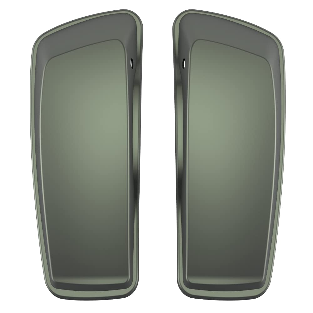 Advanblack Motorcycle Saddlebag Lids - Compatible with Harley-Davidson Touring, Road Glide, Street Glide Special, Road King (2014-2023) - Durable Replacement Covers for Enhanced Storage & Style on Long Rides