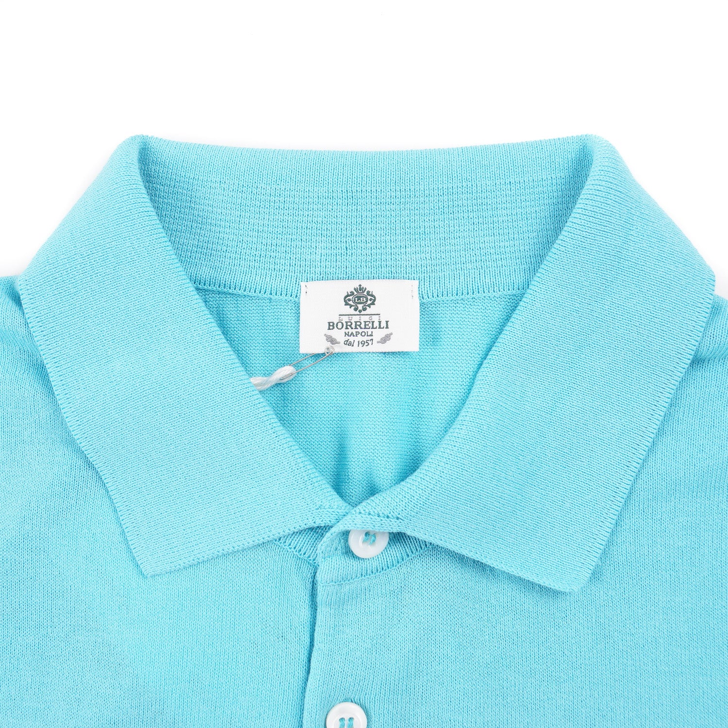 Luigi Borrelli Men's Premium Cotton Knit Polo Shirt - Comfortable & Stylish Casual Wear for Work, Golf & Everyday Outfits