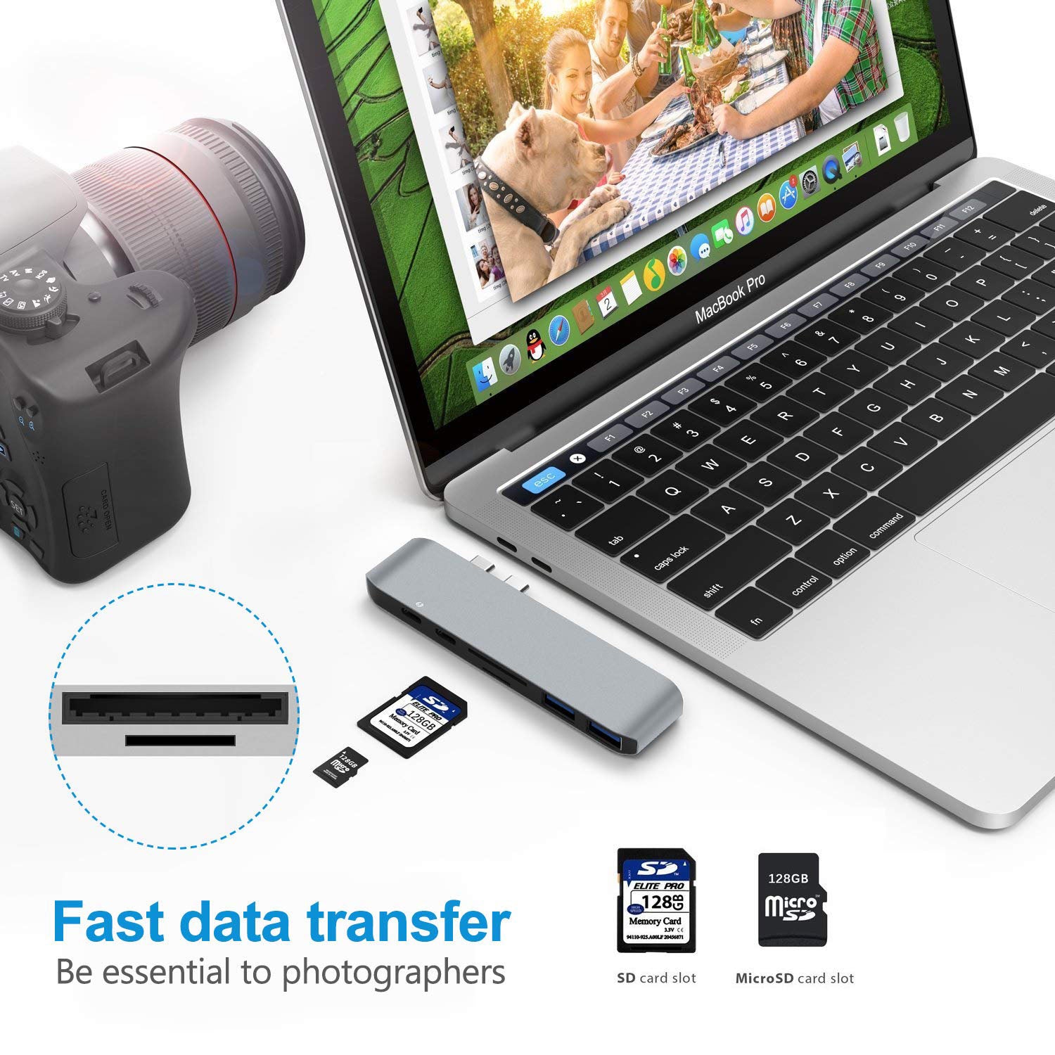 7-in-1 USB C Hub with 4K HDMI for MacBook - Expand Connectivity for Work, Travel & Home Office