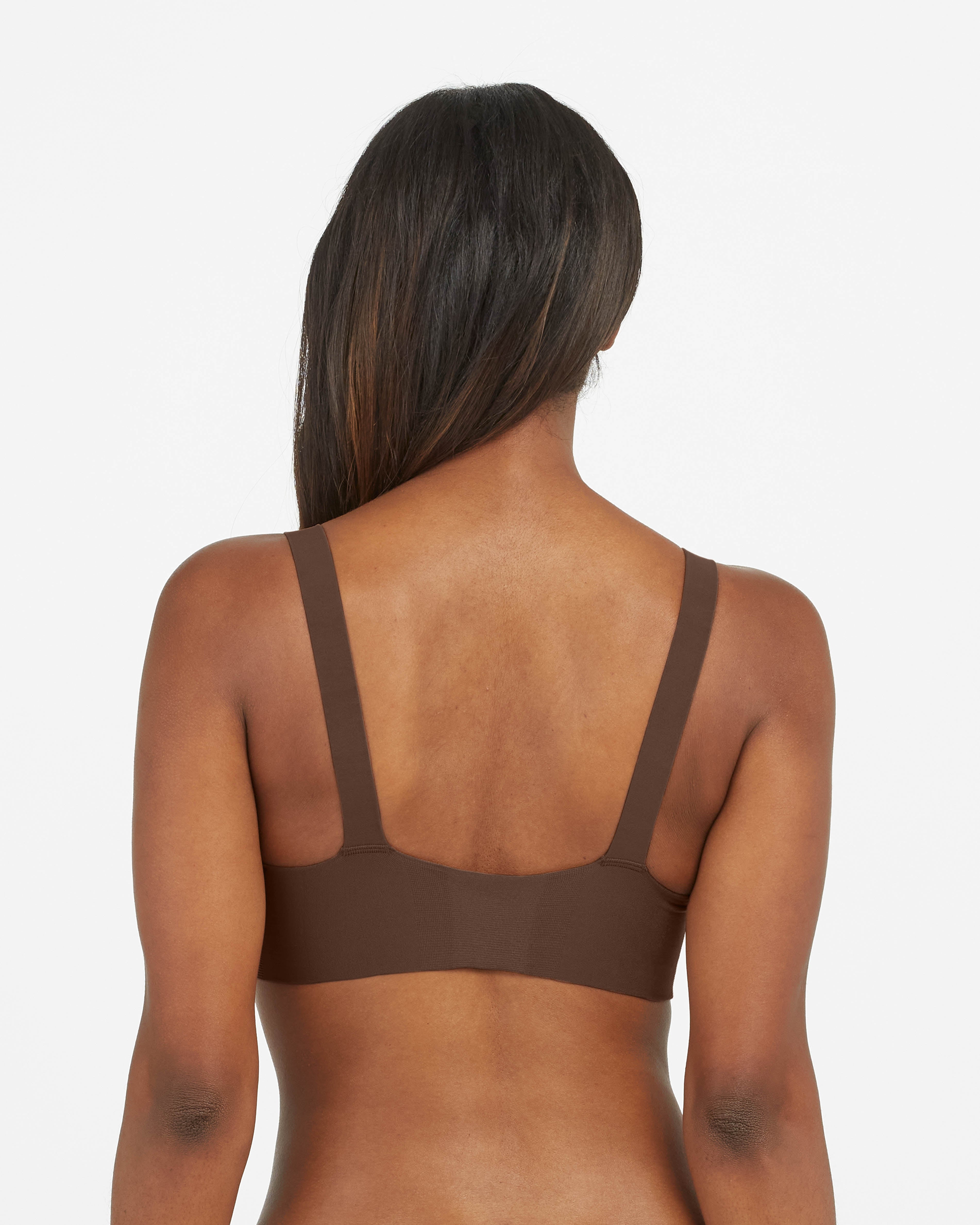 SPANX Smooth Comfort Unlined Bralette - Wireless Seamless Bra for Everyday Wear & Lounge - Perfect for Yoga, Work from Home & Relaxation