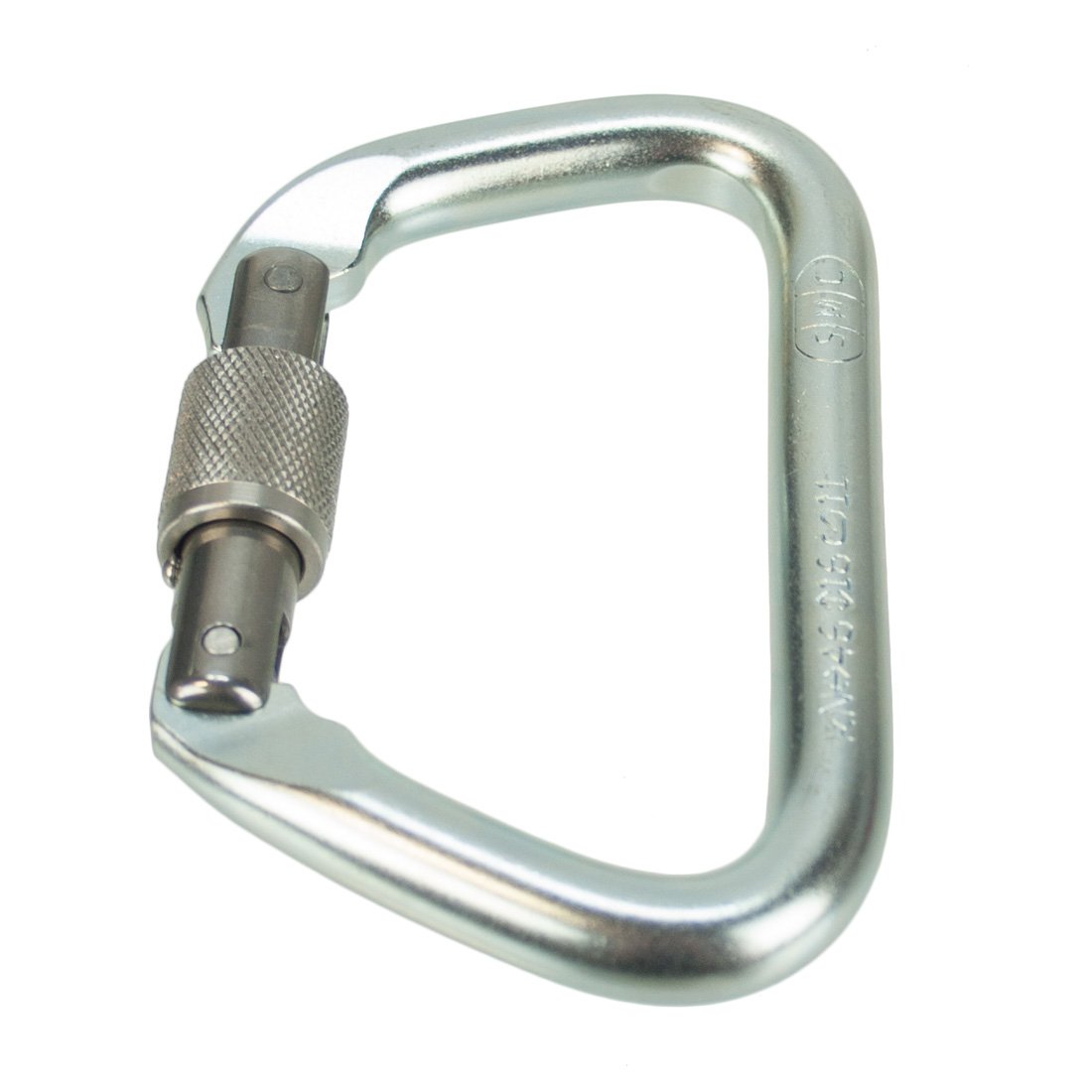 Heavy Duty SMC Steel Locking Carabiner - Large Size for Rock Climbing, Hiking & Outdoor Gear (Black) - Perfect for Camping, Backpacking and Safety Equipment Organization