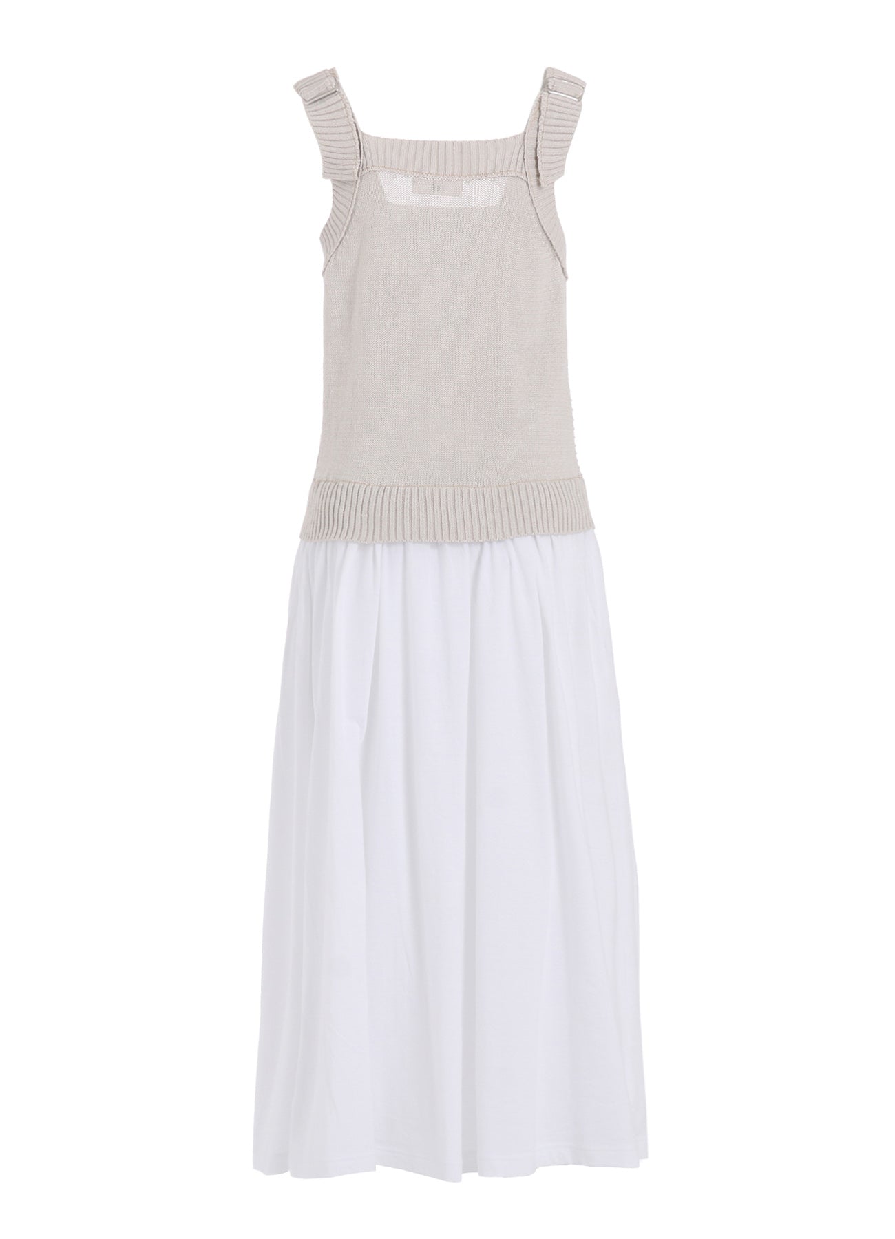 Cable Knit Jersey Suspenders Dress for Women - Stylish and Comfortable Outfit for Casual Wear, Office, and Date Nights