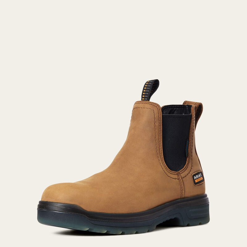 Men's Waterproof Chelsea Work Boots - Slip Resistant, Comfortable & Durable for Construction, Outdoor & Winter Use