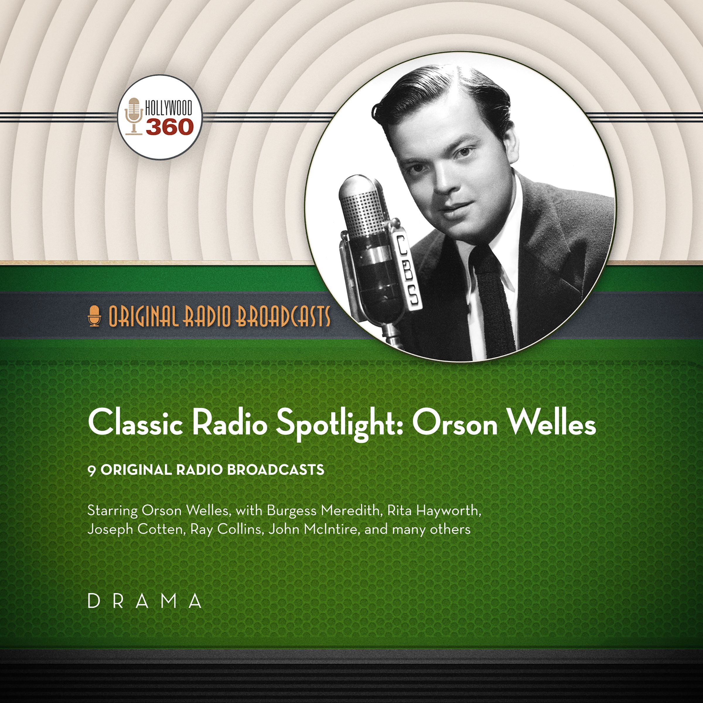 Orson Welles Classic Radio Spotlights - Hollywood 360 Vintage Radio Collection | Nostalgic Old-Time Radio Shows for Entertainment & History Buffs