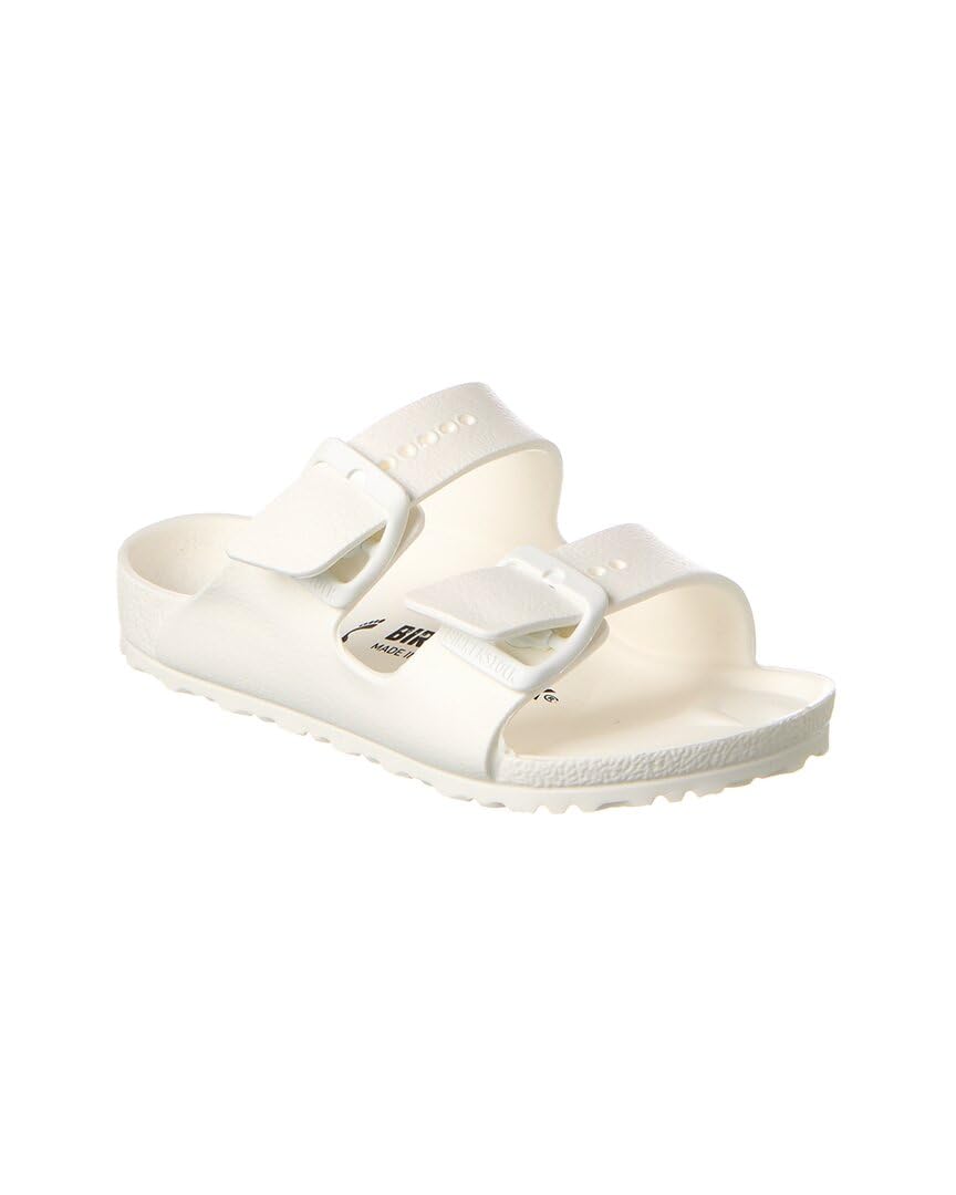 Birkenstock Arizona Kids Sandals - White Eva - Size 28 | Comfortable & Durable Footwear for Boys & Girls - Perfect for School, Beach & Outdoor Play