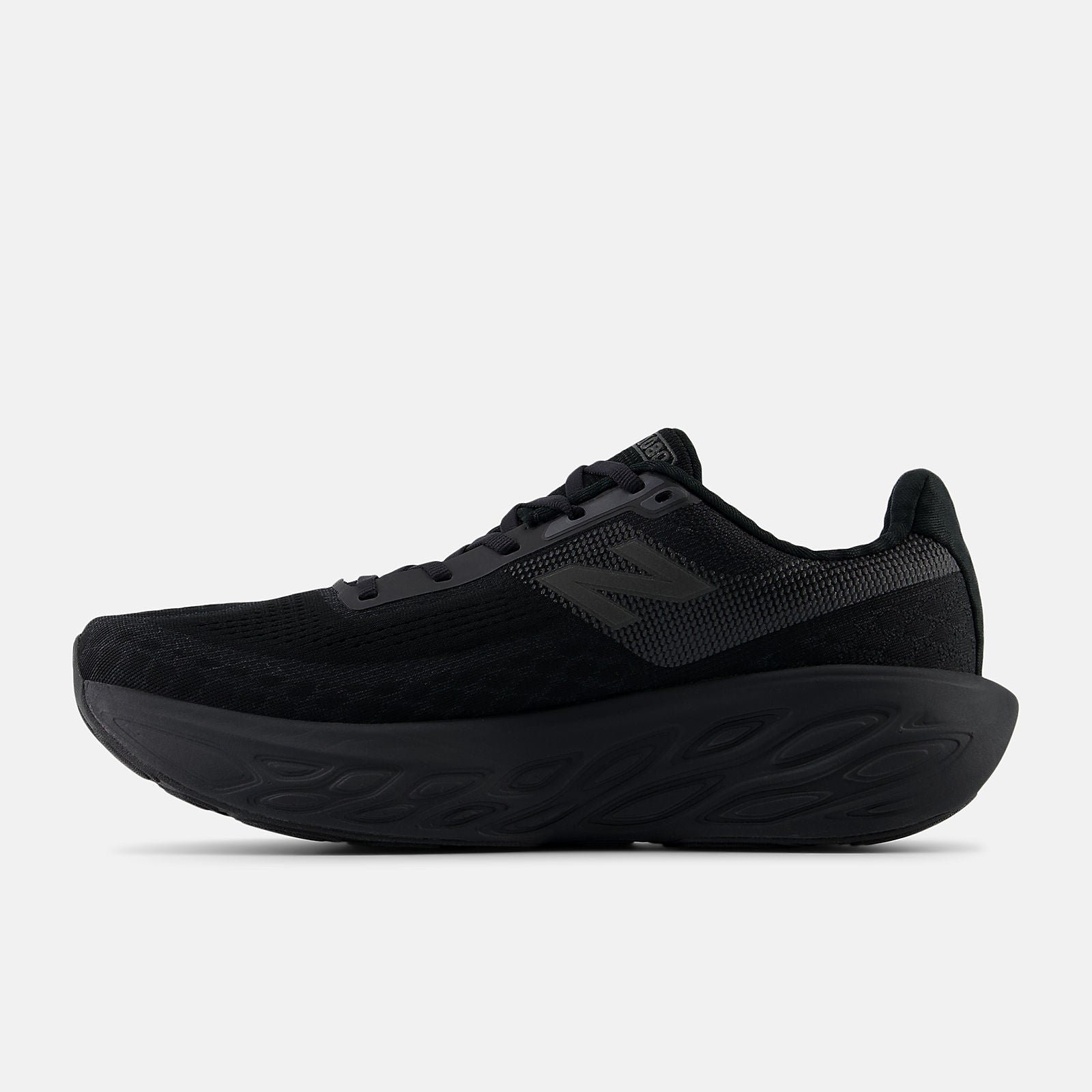 New Balance Men's Fresh Foam X 1080 V14 Running Shoes - Triple Black (2E Wide) | Cushioned Support for Long Distance Running & Daily Workouts