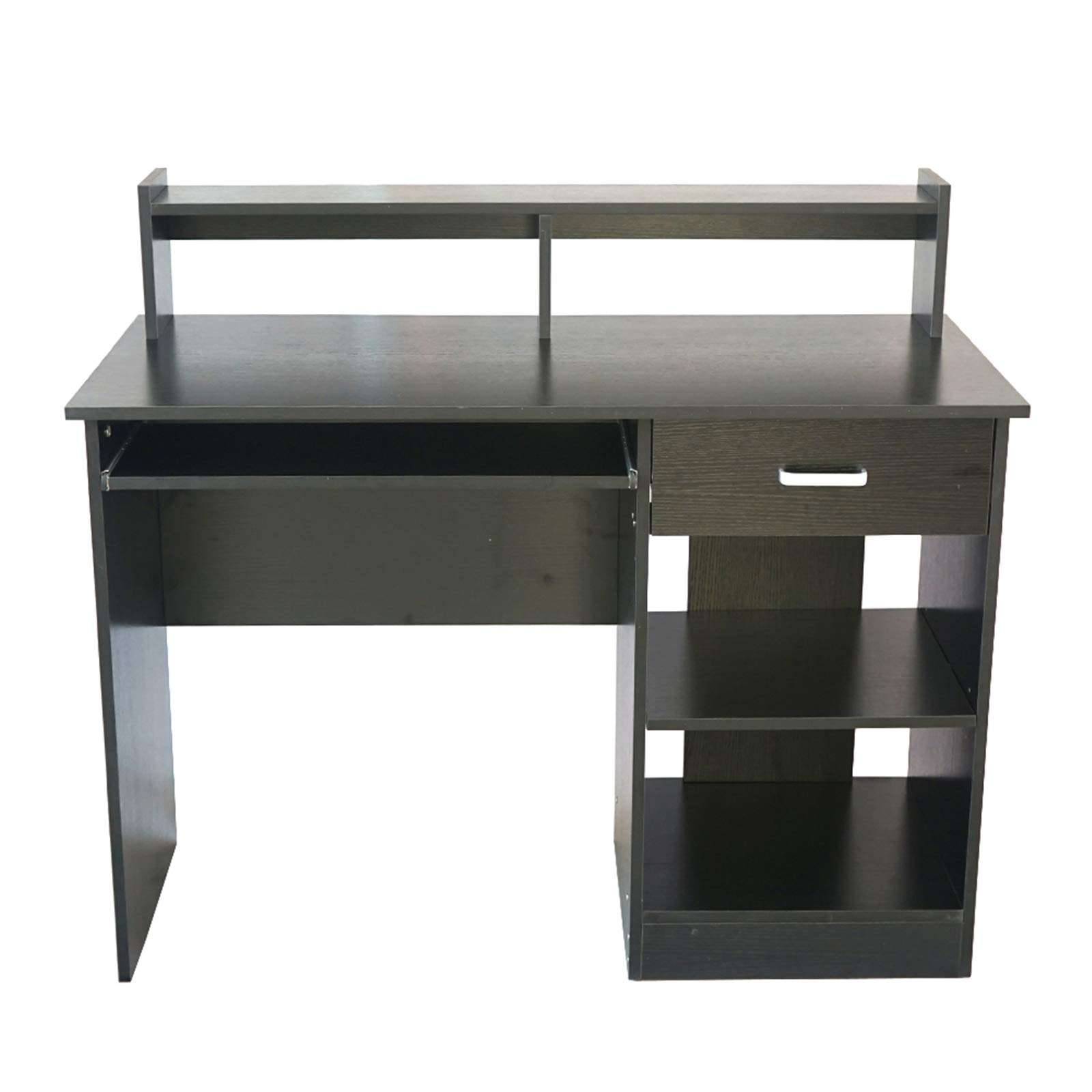 Modern E1 15MM Chipboard Computer Desk - Black Home Office Desk for Small Spaces, Work from Home & Study | Durable & Stylish Workspace Solution