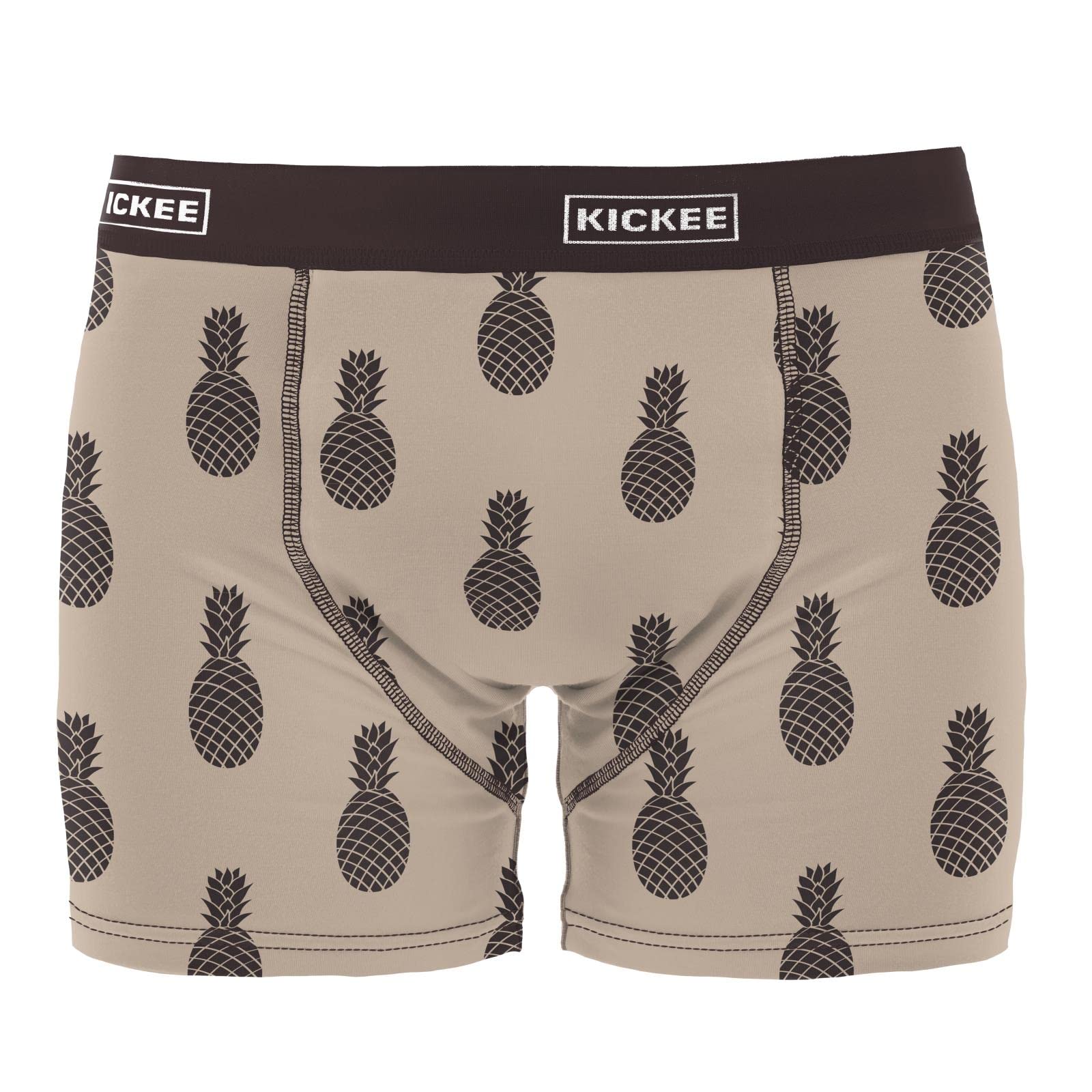 KICKEE Men's Silky Soft Printed Boxer Brief Underwear - Breathable & Comfortable for Daily Wear, Workout, and Lounge